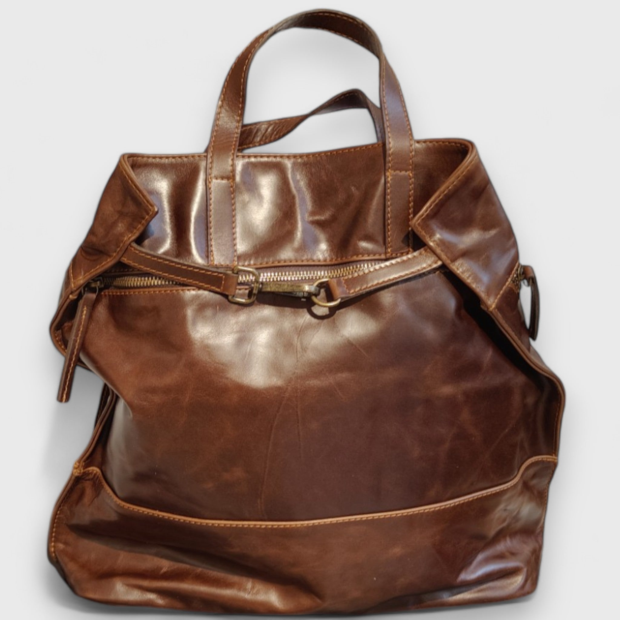 ANGOLI Backpack in brown leather
