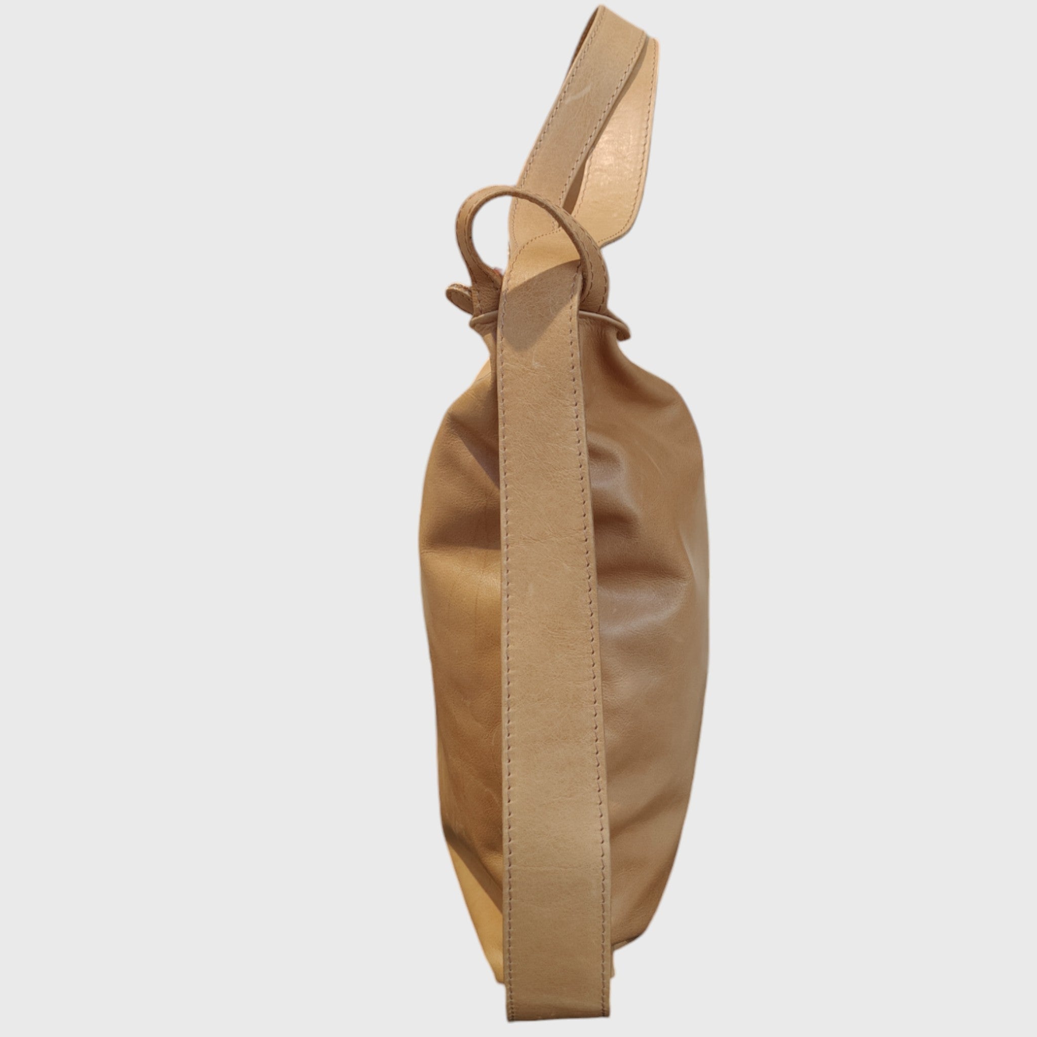 ROMA BACKPACK in beige leather