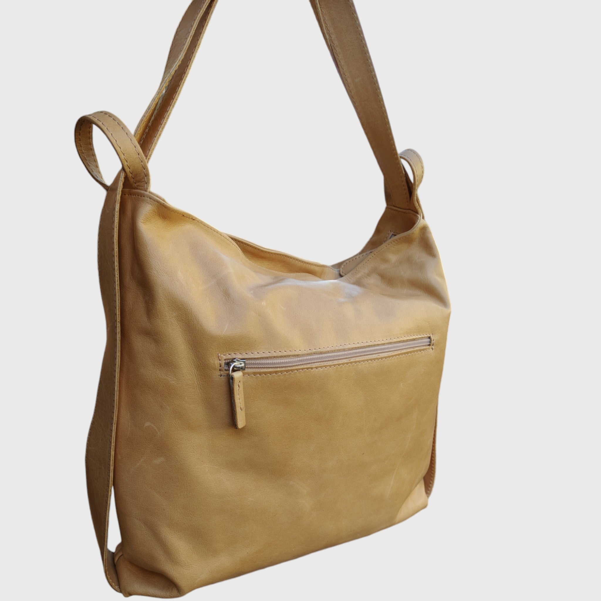 ROMA BACKPACK in beige leather