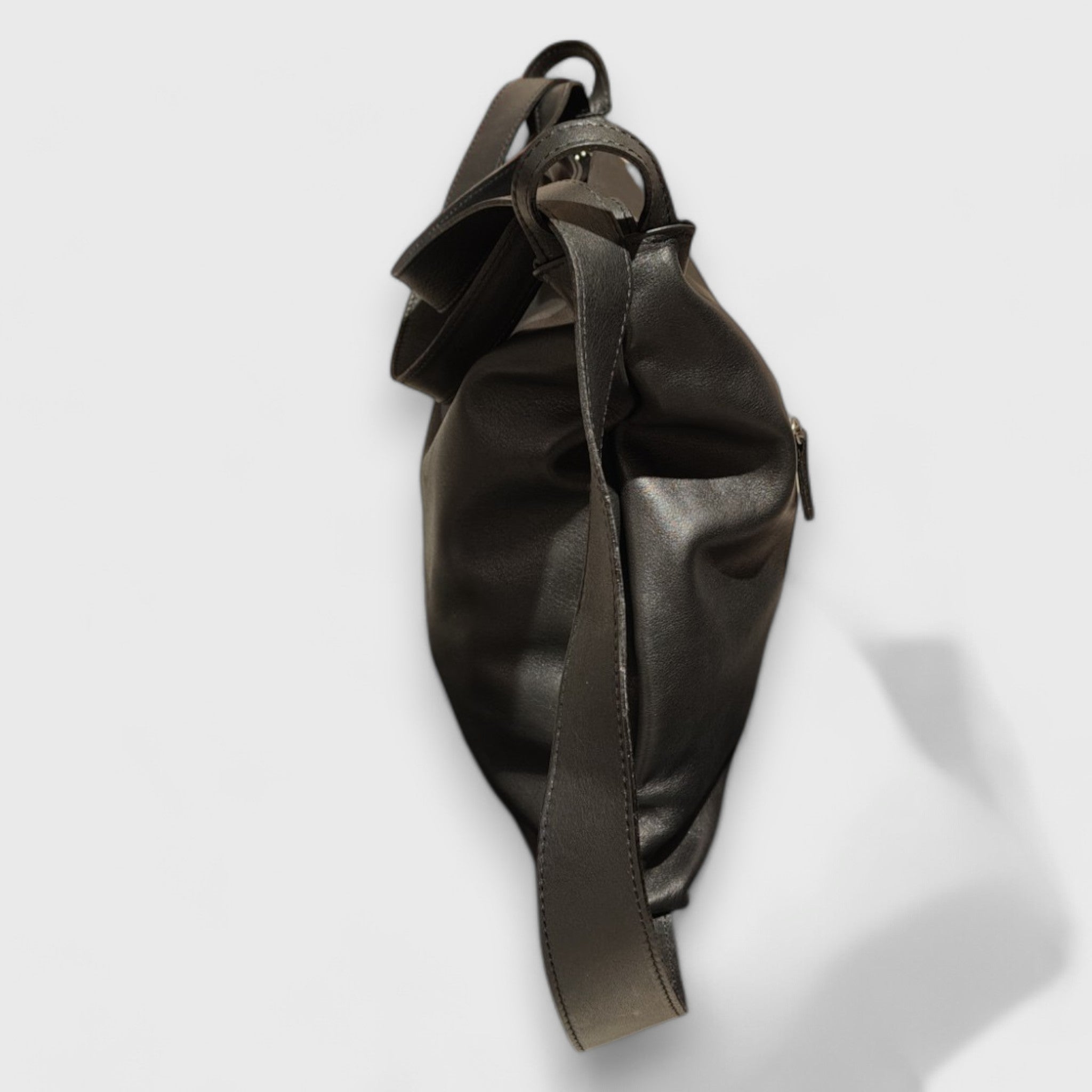 Pelletteria Pelle Nuda Milano, Artigianato Italiano, Vera pelle, Borsa donna, Zaino Roma nero