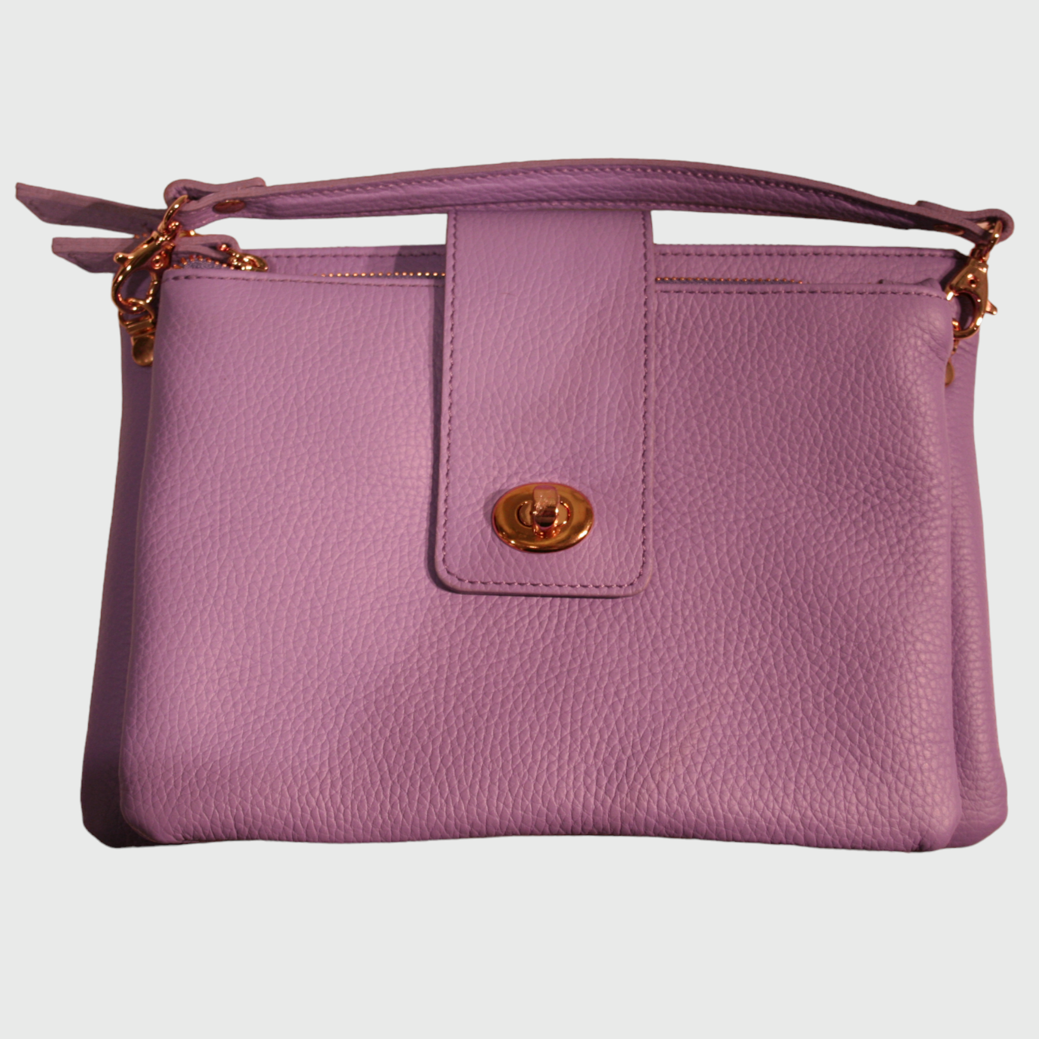 Borsa donna, borsa in pelle, vera pelle, Alda Girello rosa, artigianato italiano, Pelle Nuda