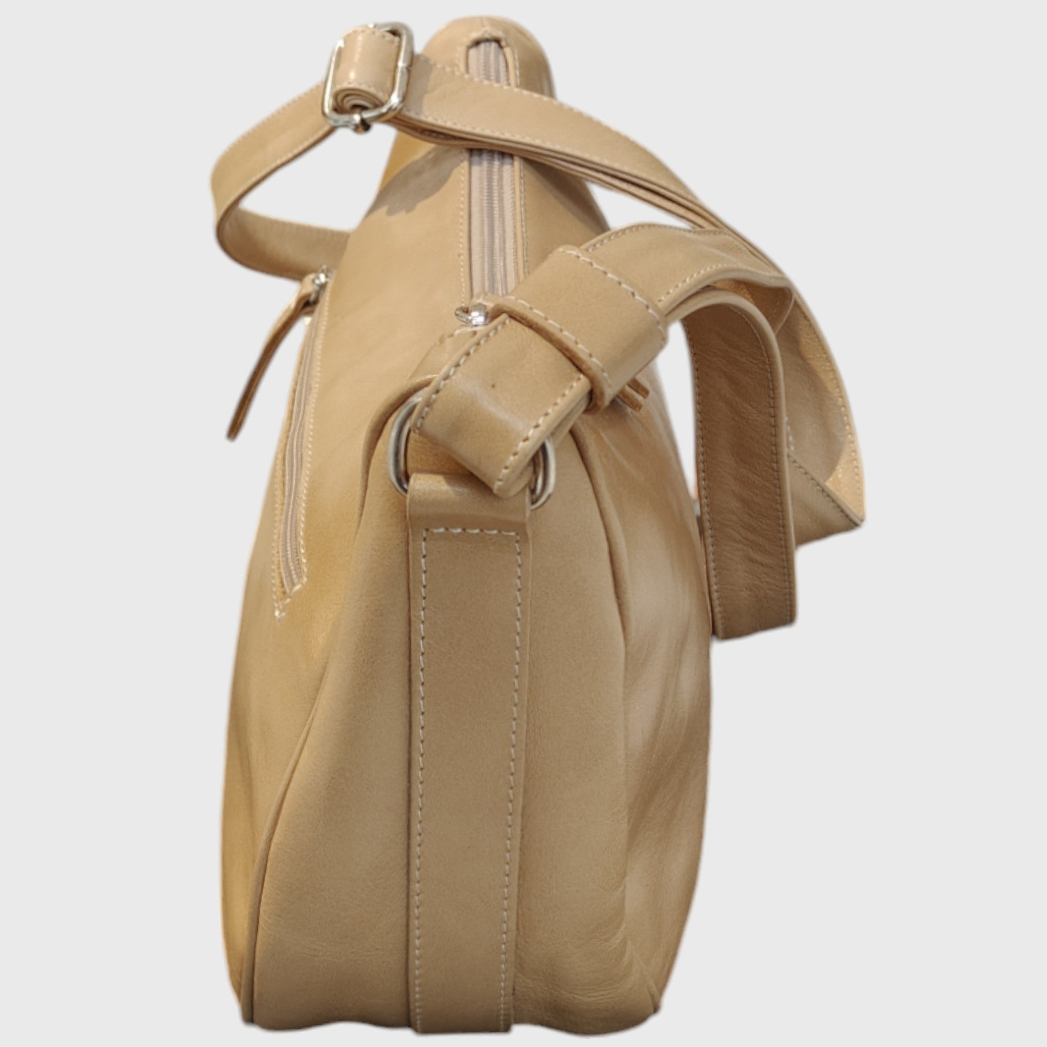 Pelletteria Pelle Nuda Milano, Artigianato italiano, vera pelle, borsa donna, Aurora marrone