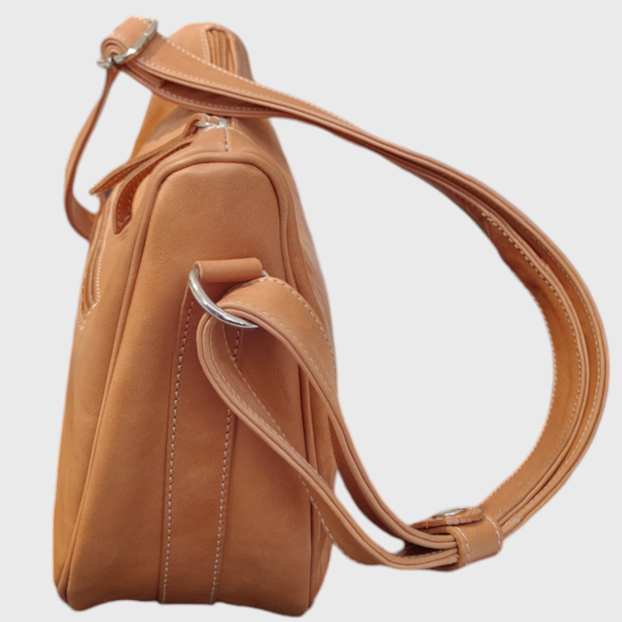 Pelletteria Pelle Nuda Milano, Artigianato italiano, vera pelle, borsa donna, Aurora marrone