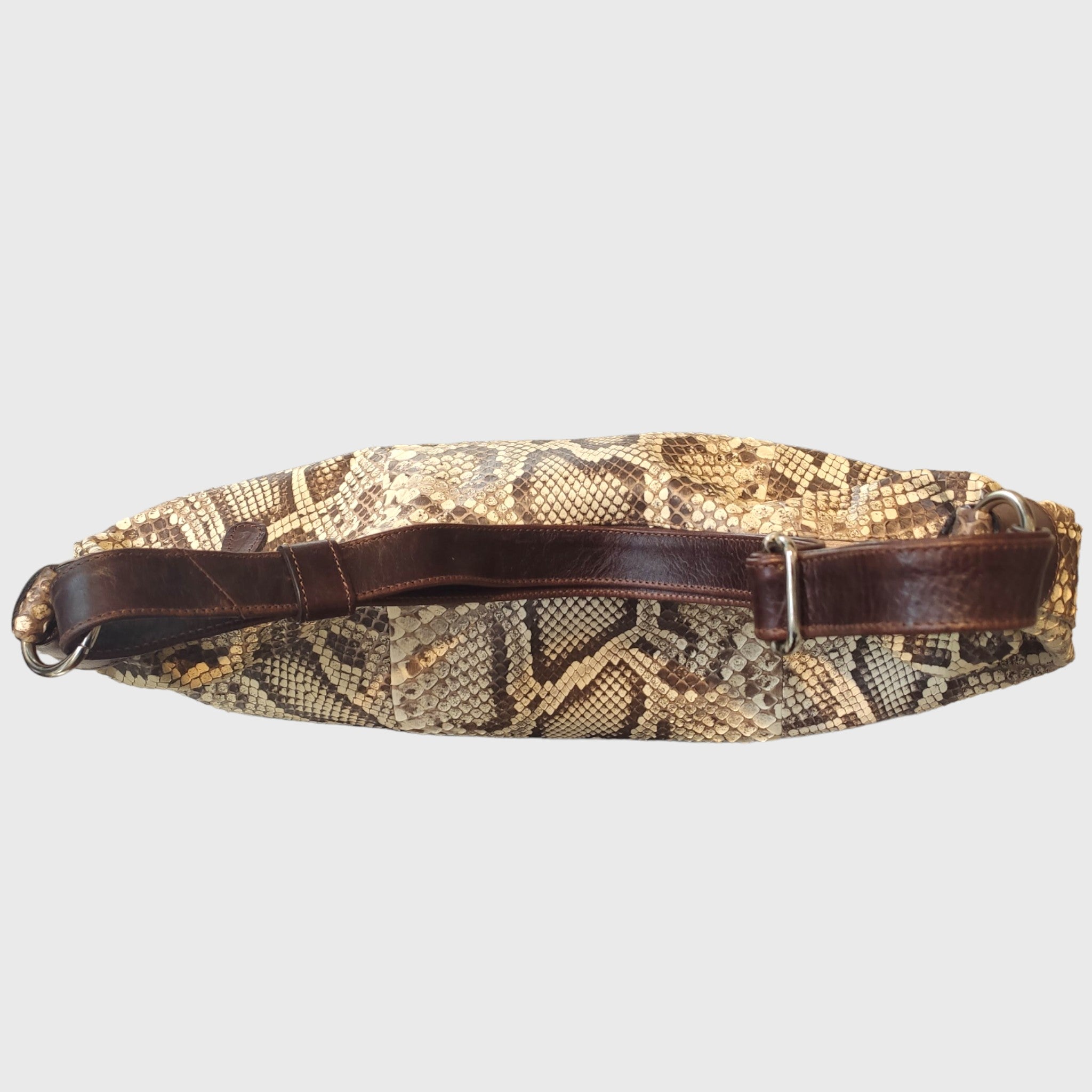 Pelletteria Pelle Nuda Milano, Artigianato italiano, vera pelle, borsa donna, Banana in pitone