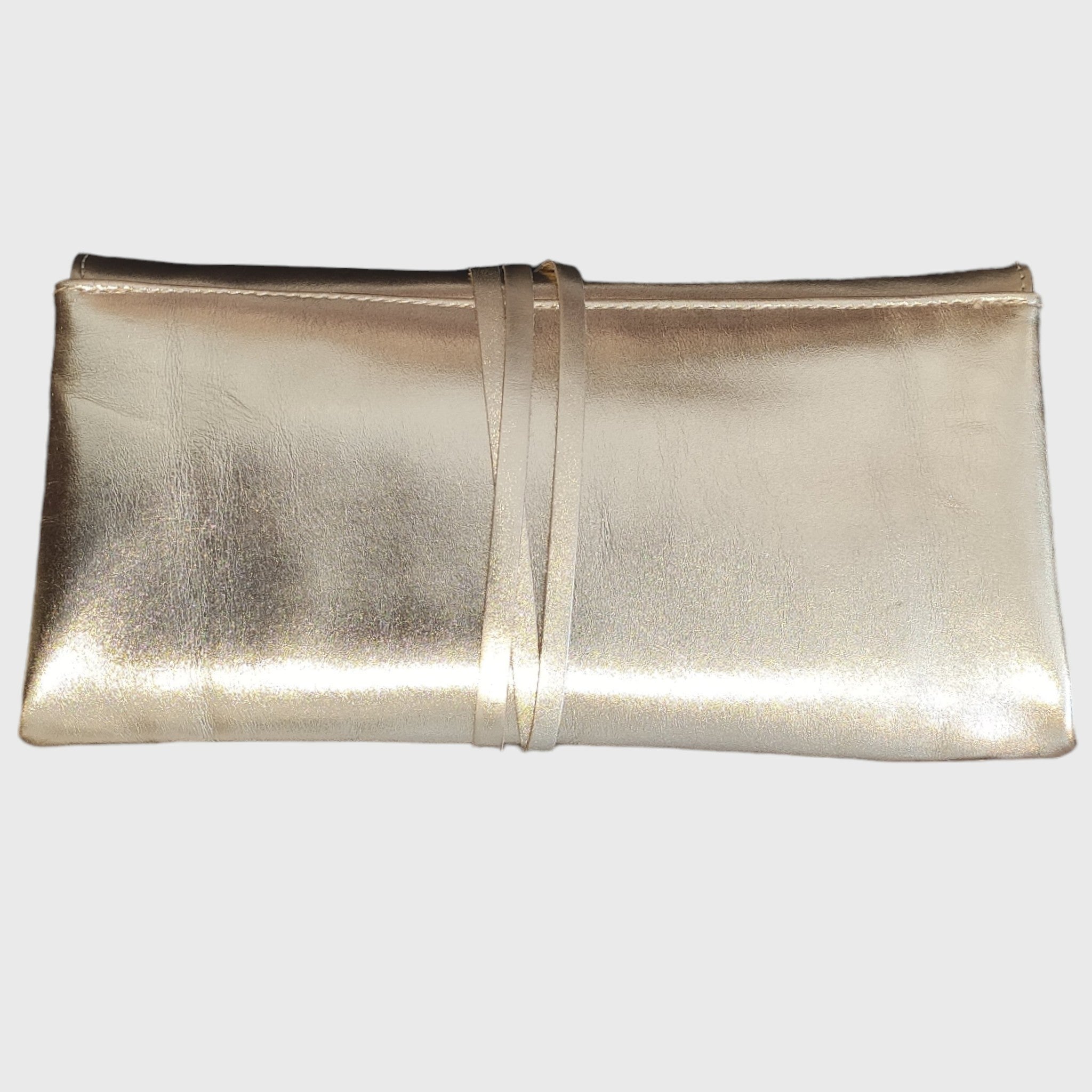 Pelletteria Pelle Nuda Milano, Artigianato italiano, vera pelle, borsa dotta, Clutch oro