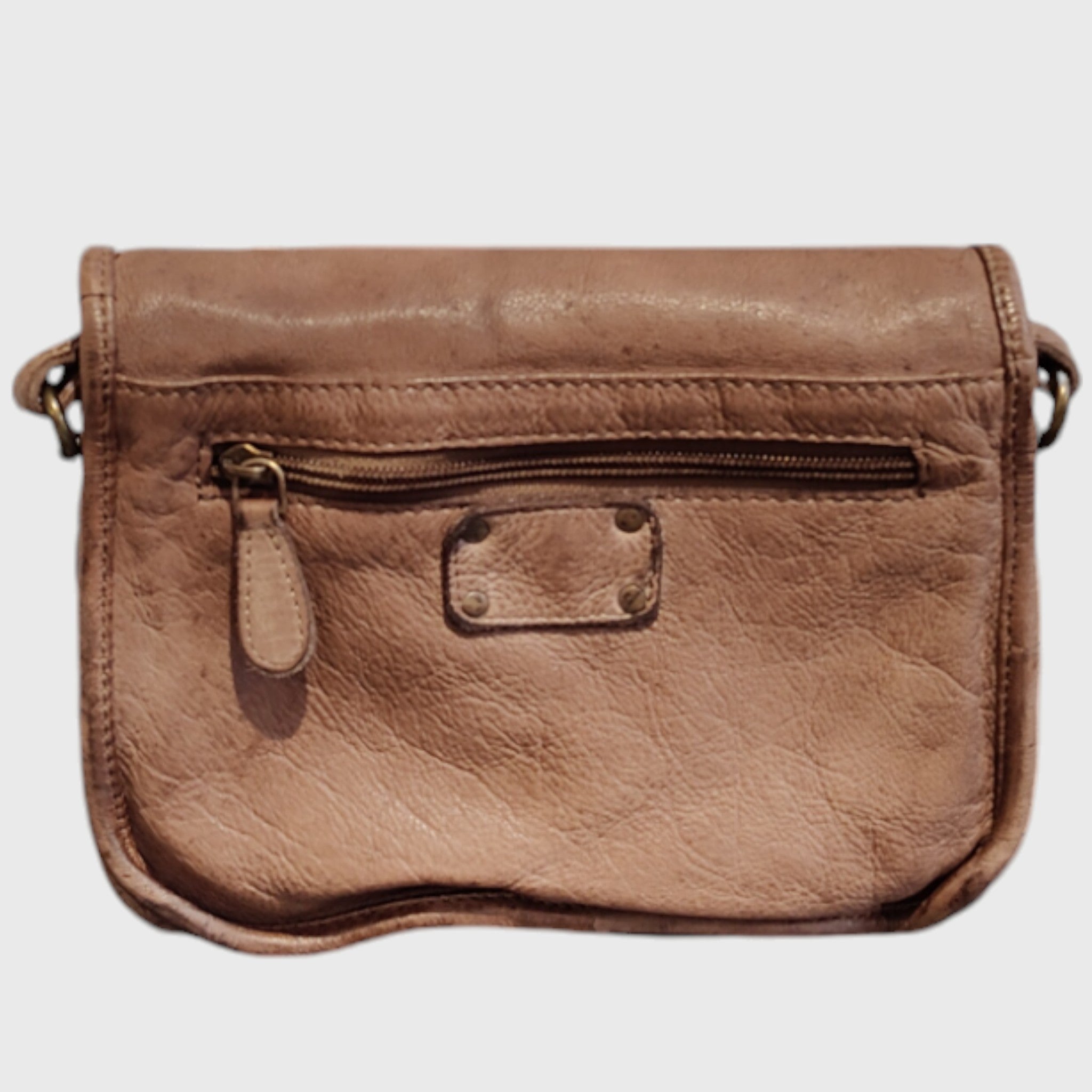 Pelletteria Pelle Nuda Milano, Artigianato italiano, vera belle, tracolla donna, Gaia marrone