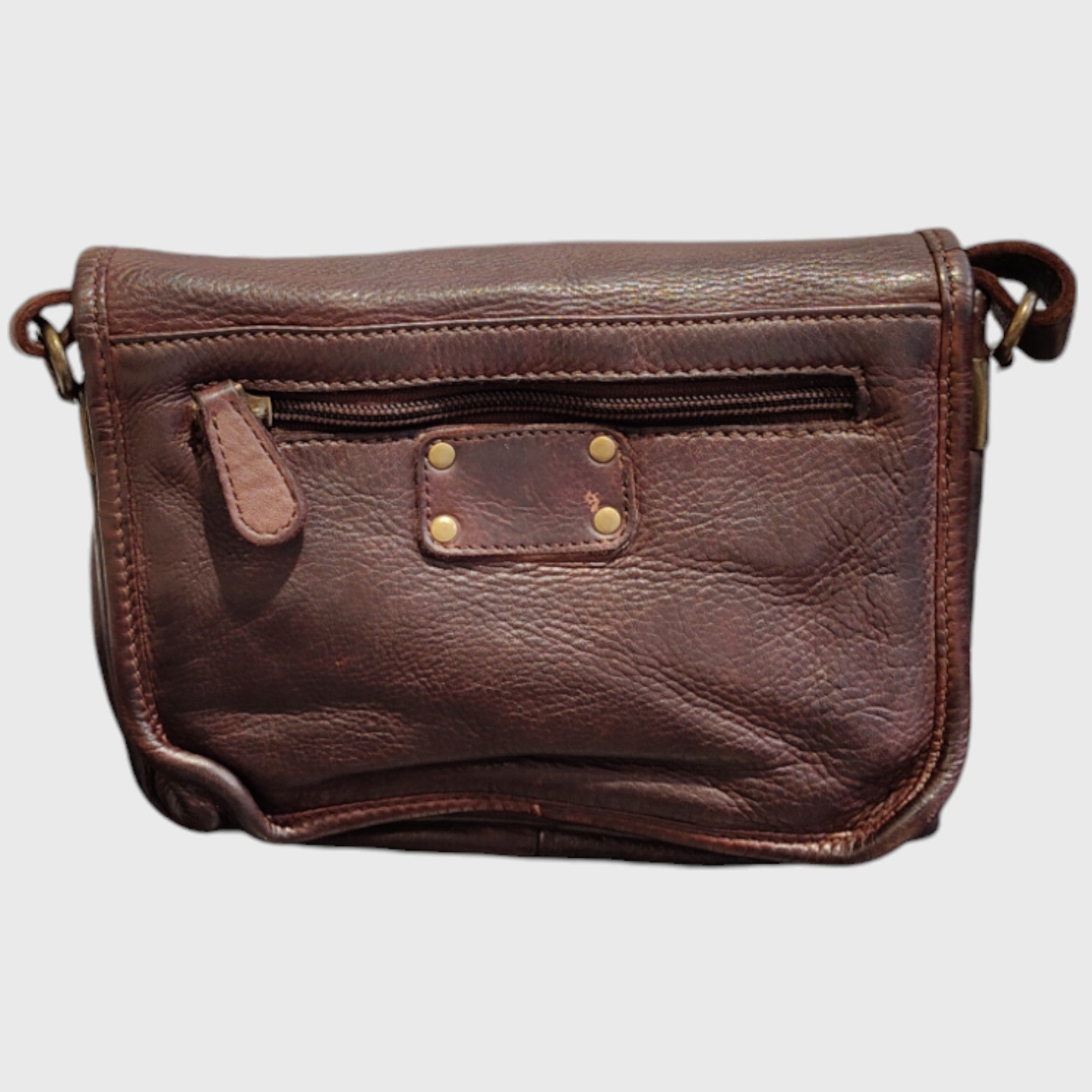 Pelletteria Pelle Nuda Milano, Artigianato italiano, vera belle, tracolla donna, Gaia marrone