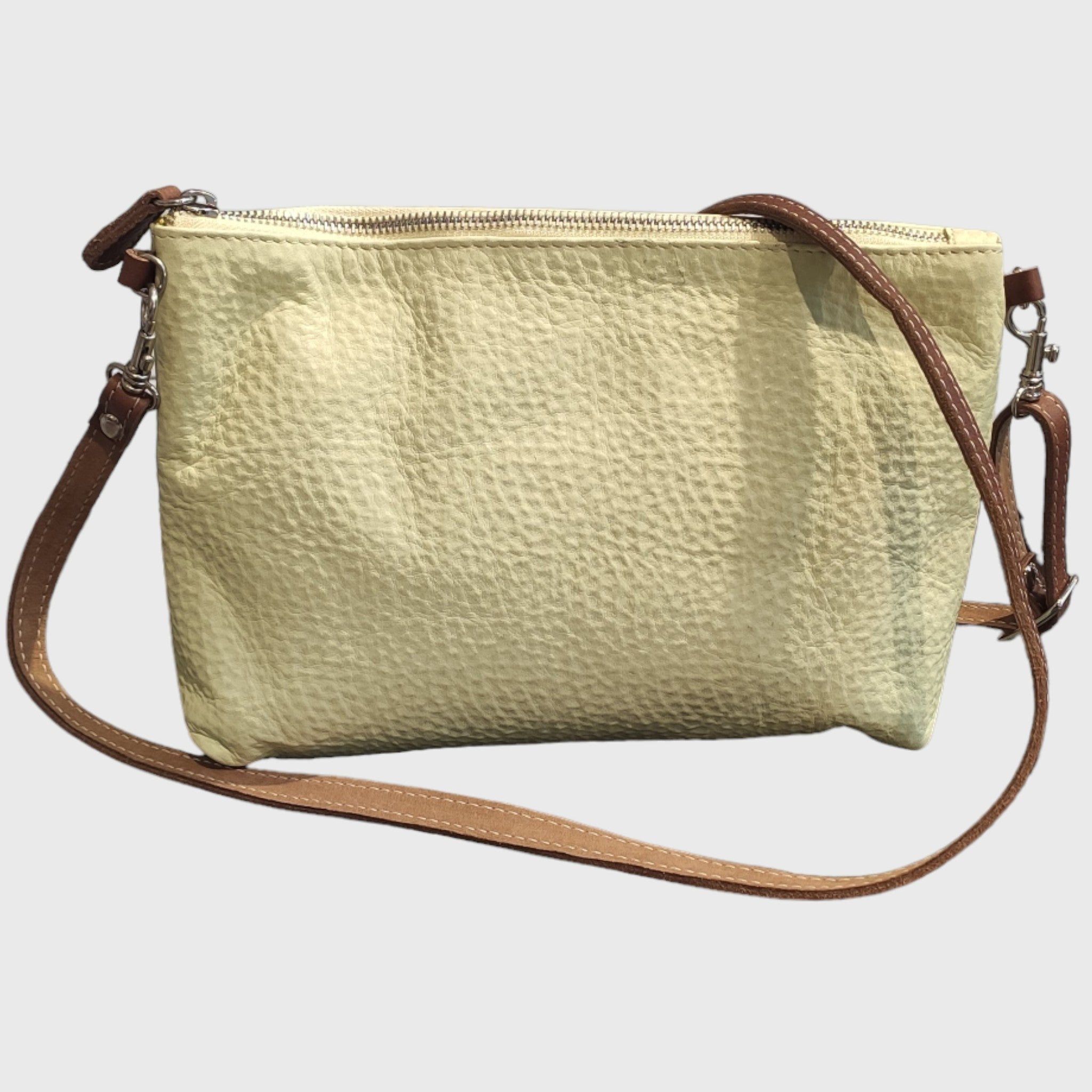 Pelletteria Pelle Nuda Milano, Artigianato italiano, vera pelle, borsa donna, Martina verde
