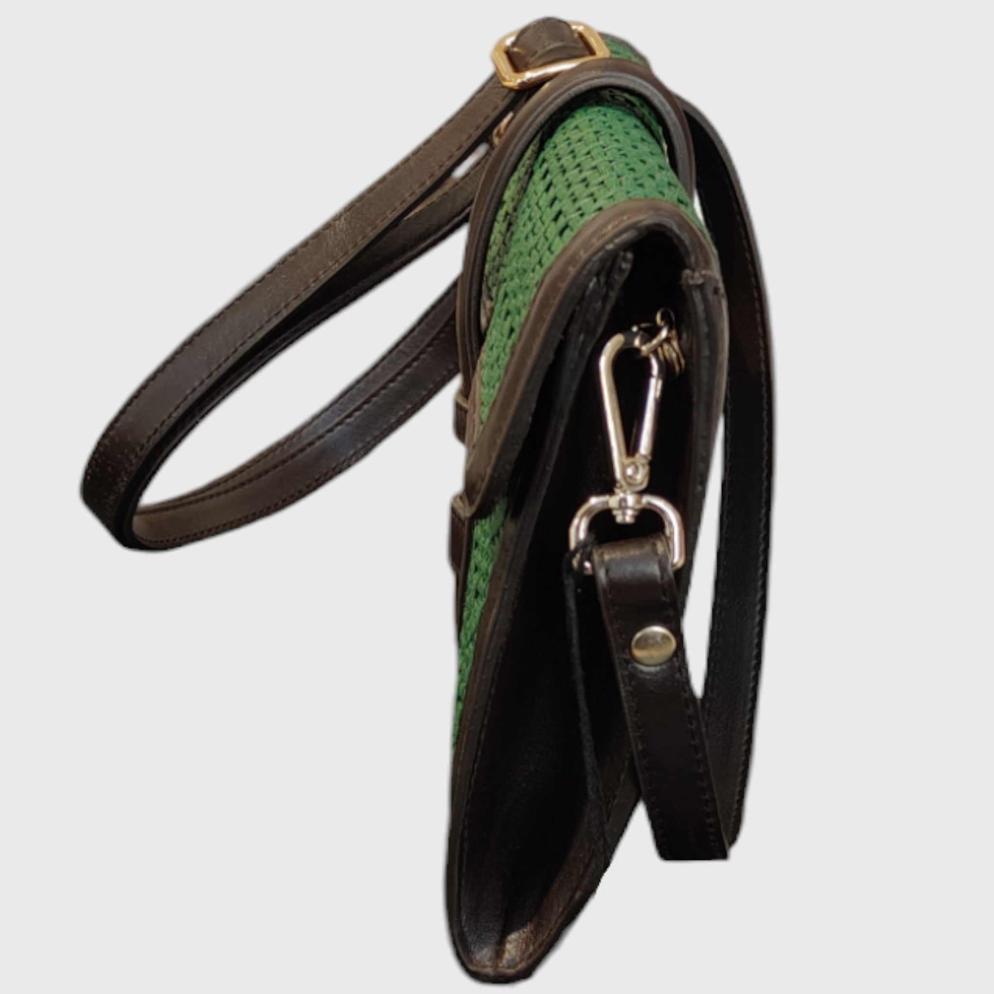 Pelletteria Pelle Nuda Milano, Artigianato Italiano, Borsa donna, vera pelle, Mary verde