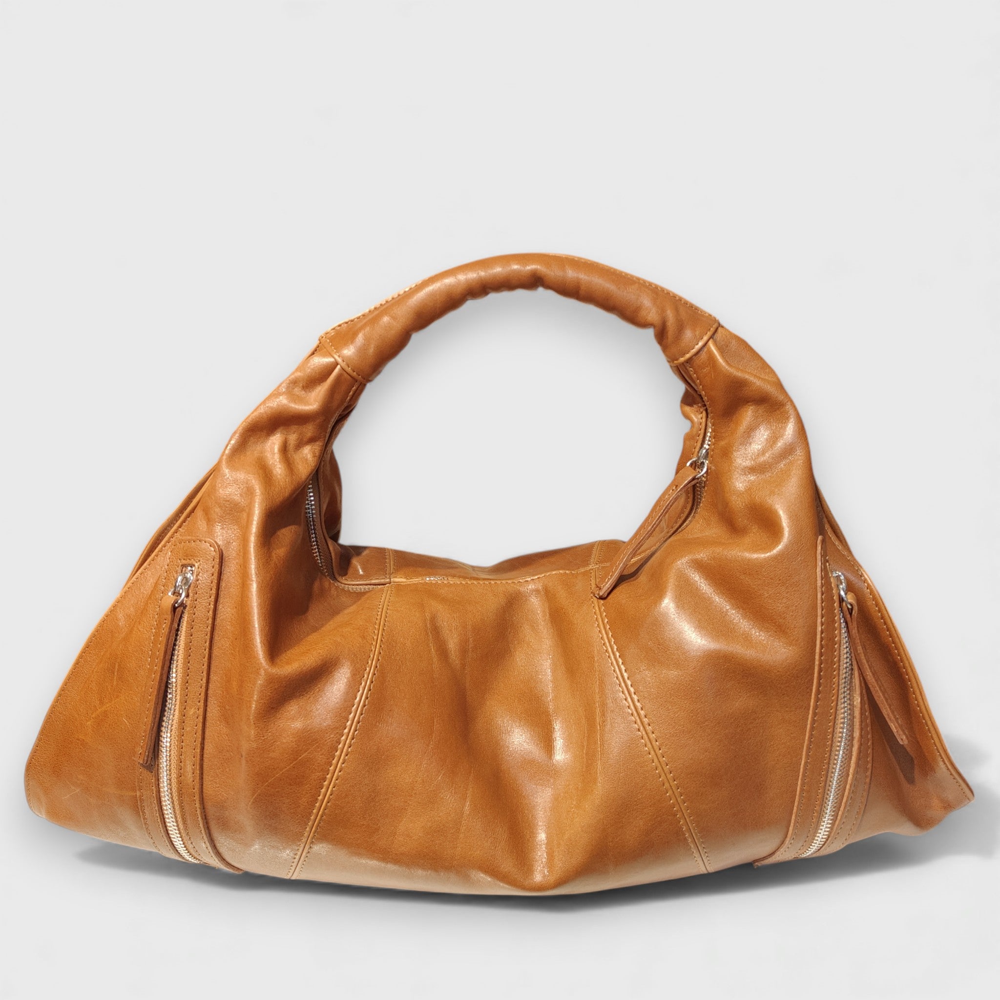 Pelletteria Pelle Nuda Milano, Artigianato Italiano, Vera pelle, Negozio borse donna, Melisa marrone