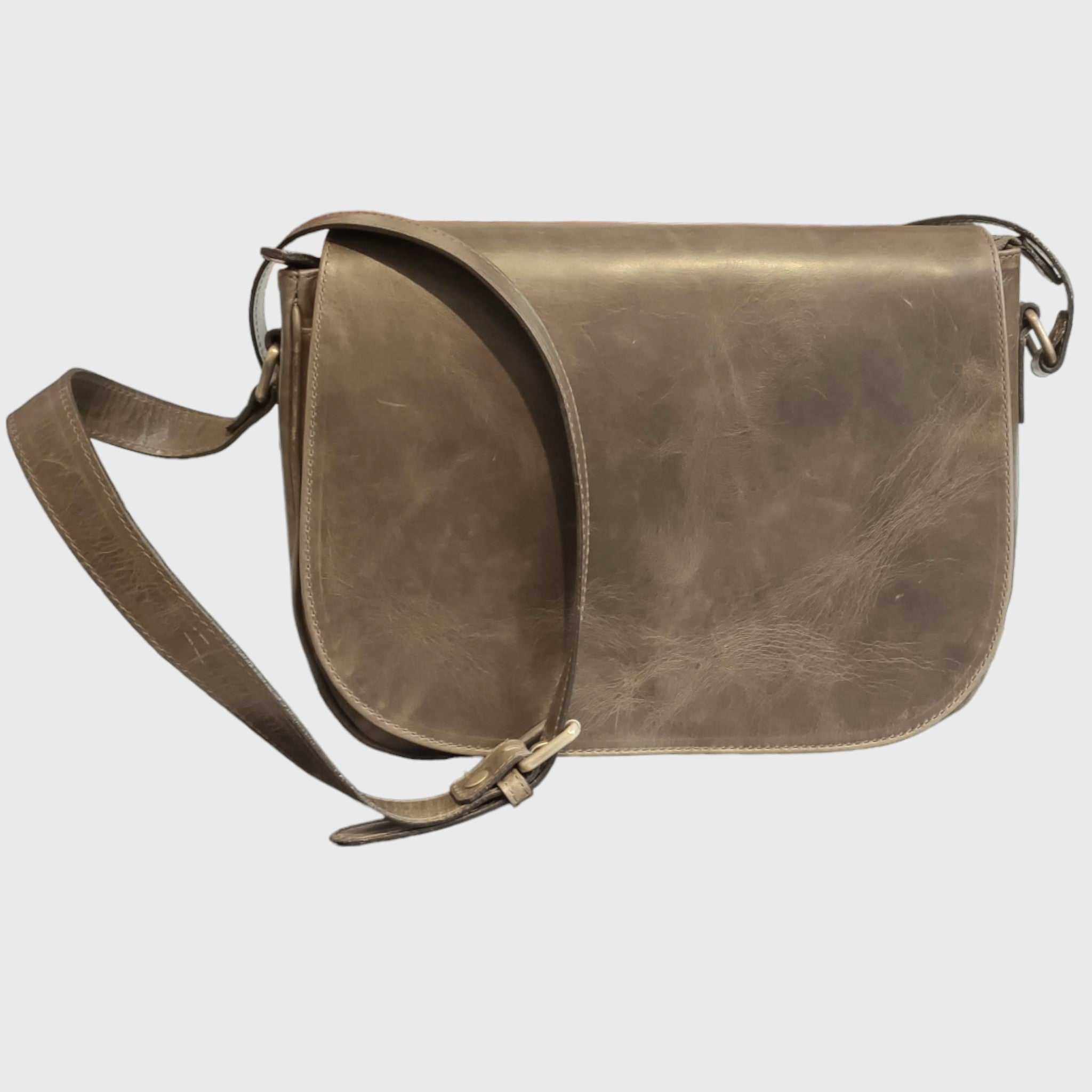 Pelletteria Pelle Nuda Milano, Artigianato italiano, vera pelle, borsa donna, Tolfa grande verde