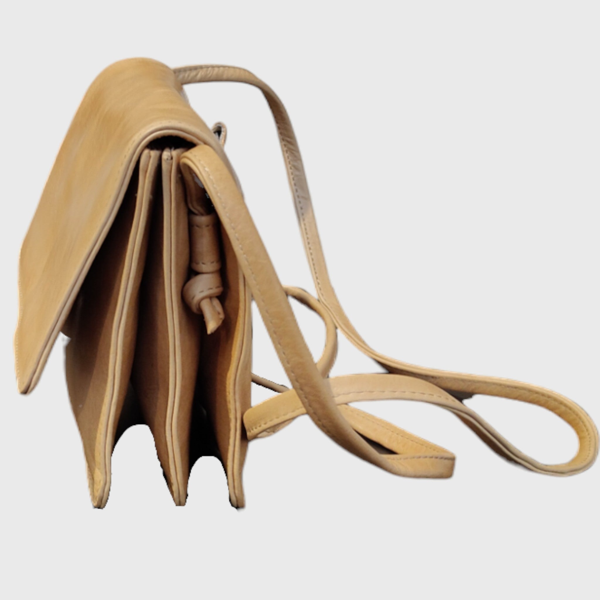 Pelletteria Pelle Nuda Milano, Artigianato italiano, vera pelle, borsa donna, 3 soffietti beige