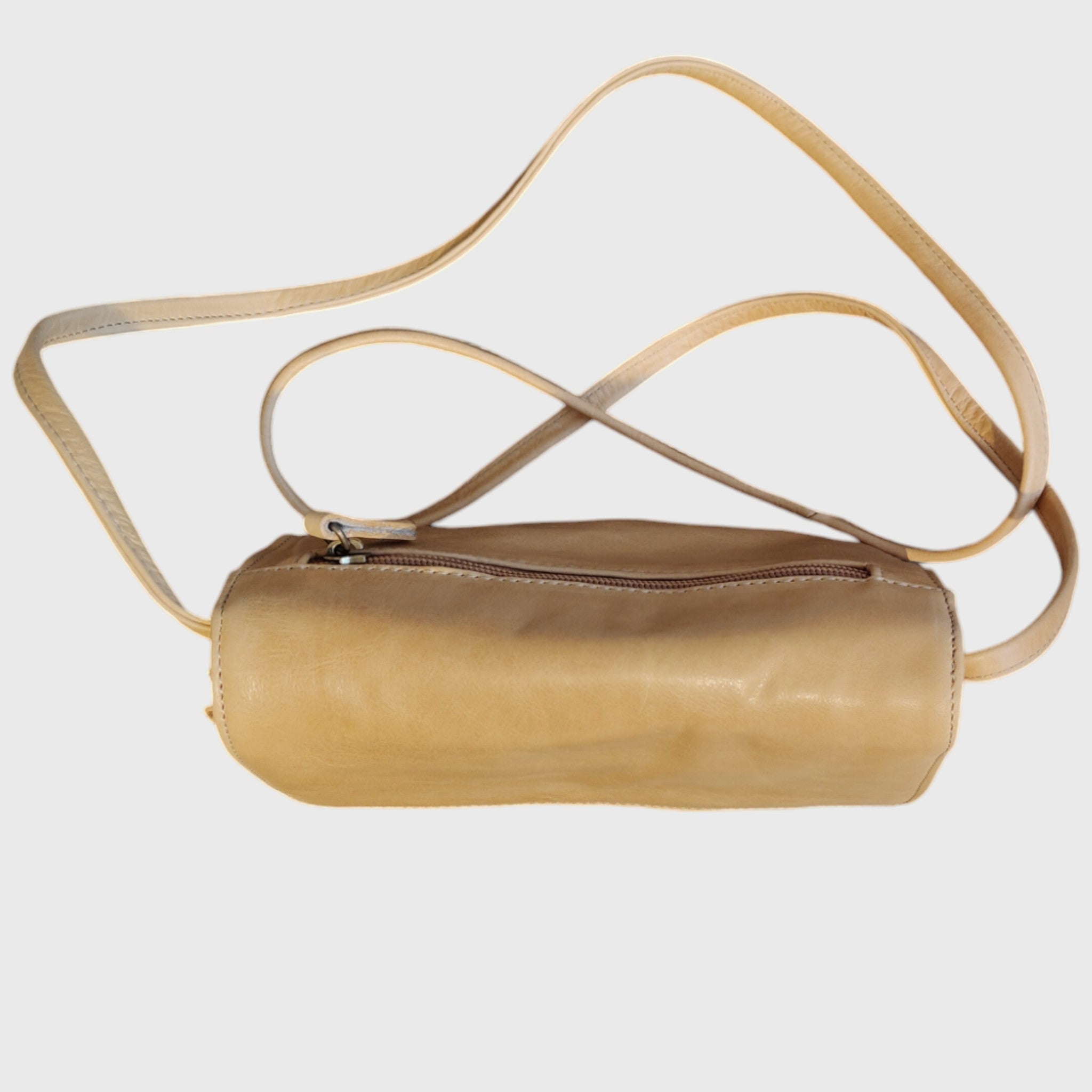 Pelletteria Pelle Nuda Milano, Artigianato italiano, vera pelle, borsa donna, 3 soffietti beige