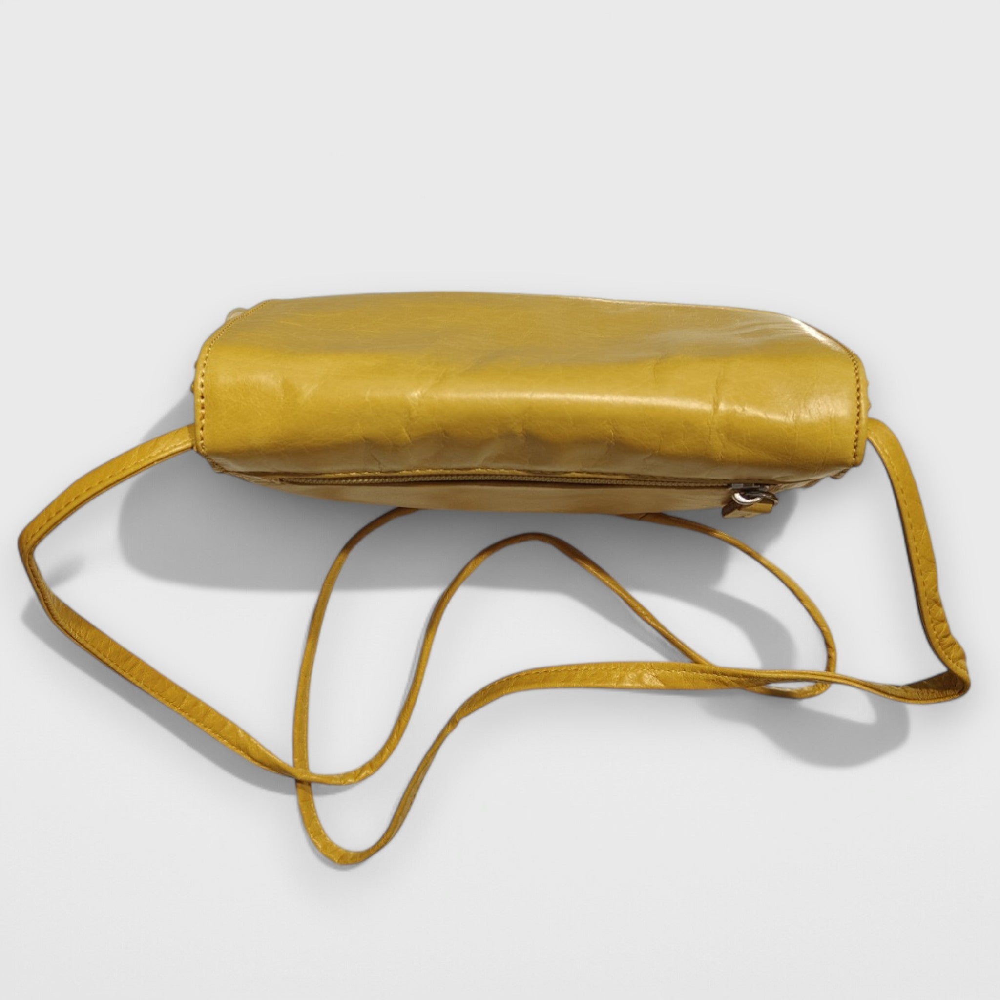 Pelletteria Pelle Nuda Milano, Artigianato italiano, Negozio borse donna, Vera pelle, Tre soffietti giallo