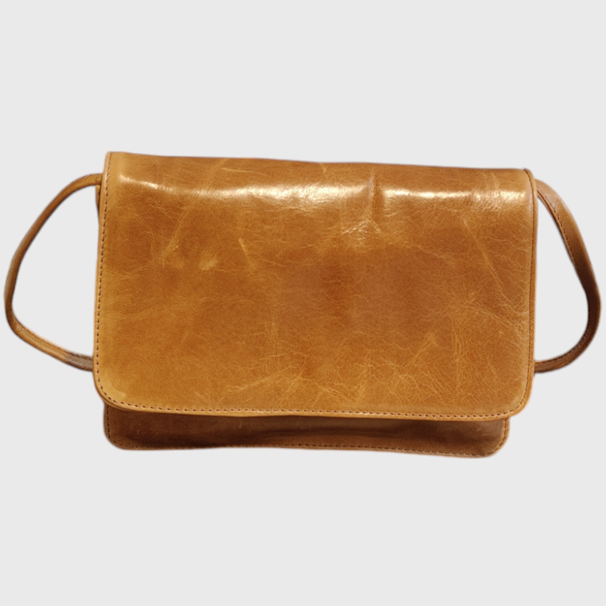 Pelletteria Pelle Nuda Milano, Artigianato italiano, vera pelle, borsa donna, 3 soffietti miele