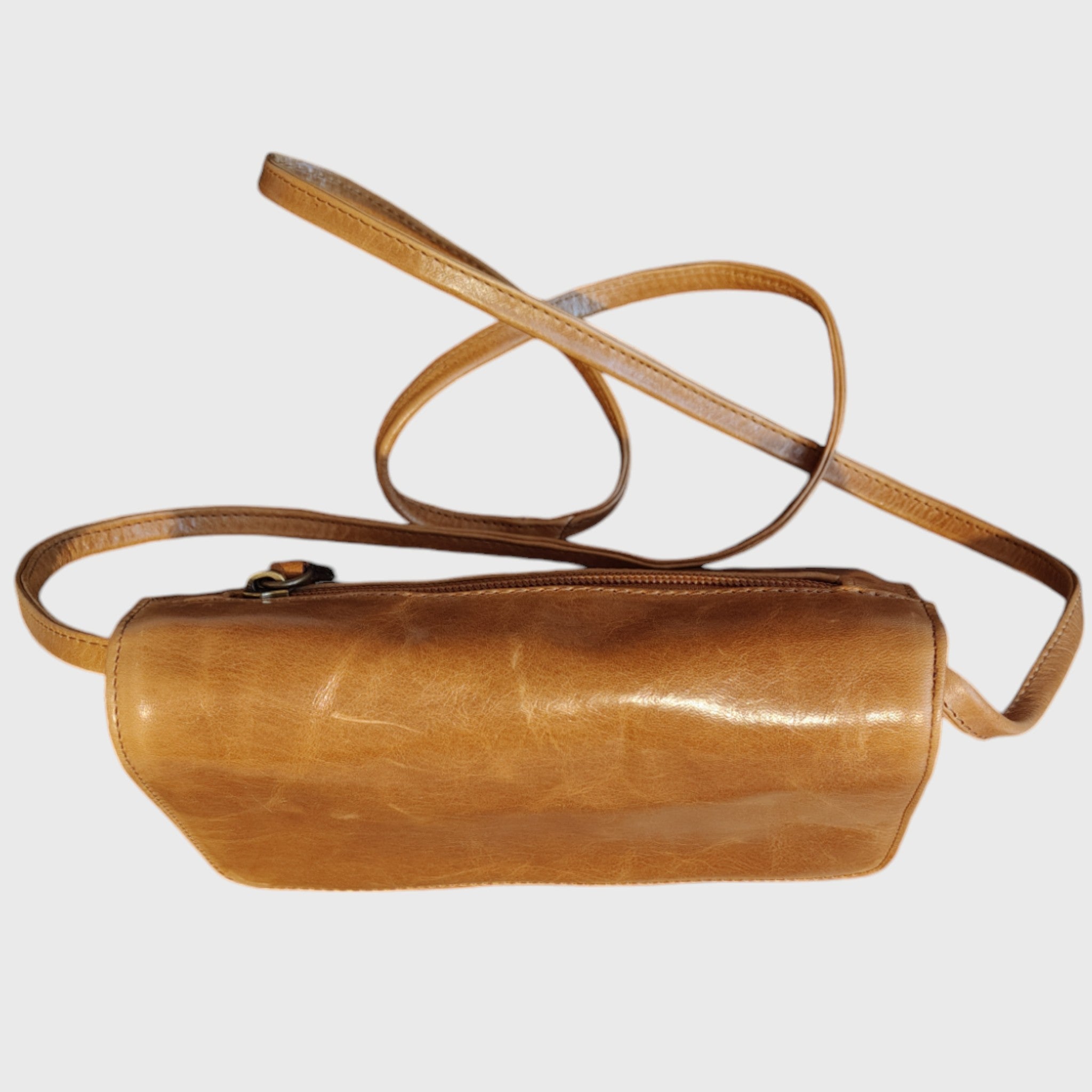 Pelletteria Pelle Nuda Milano, Artigianato italiano, vera pelle, borsa donna, 3 soffietti miele