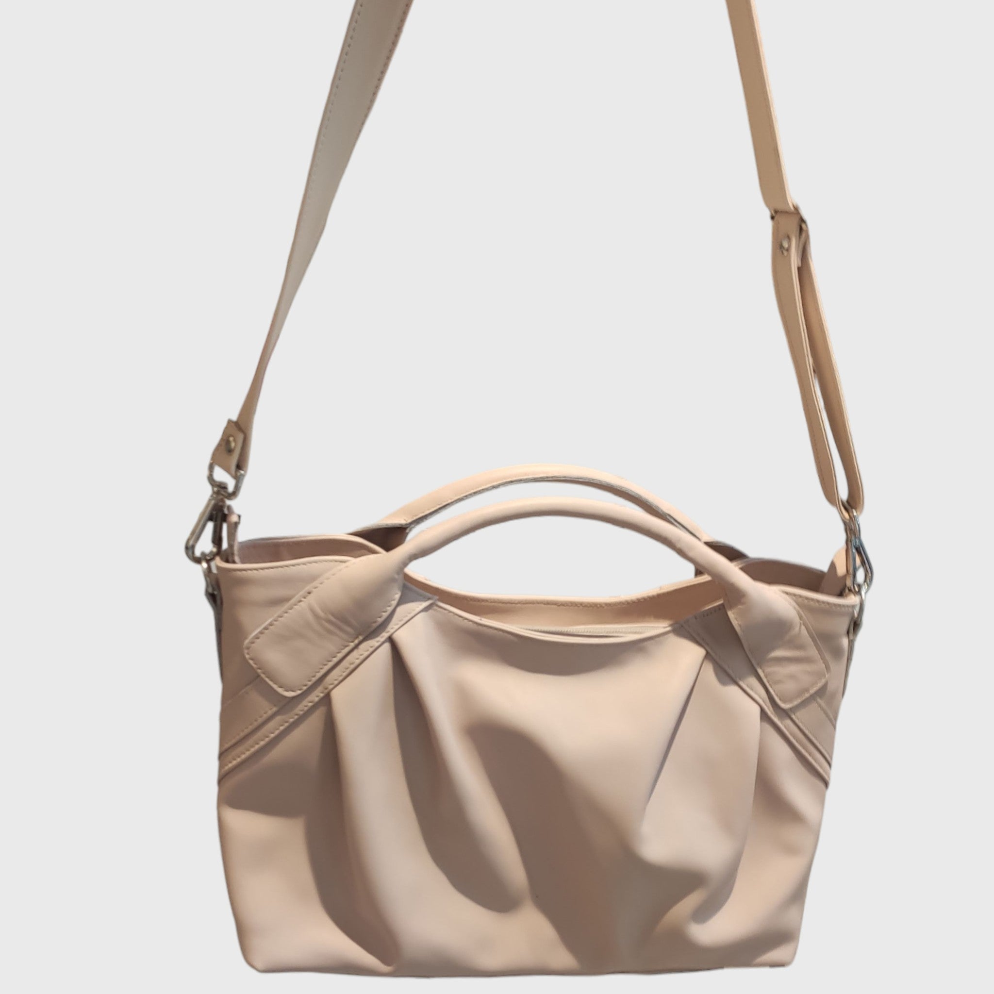 Pelletteria Pelle Nuda Milano, Artigianato italiano, Borsa donna, Vera pelle, Veronica rosa