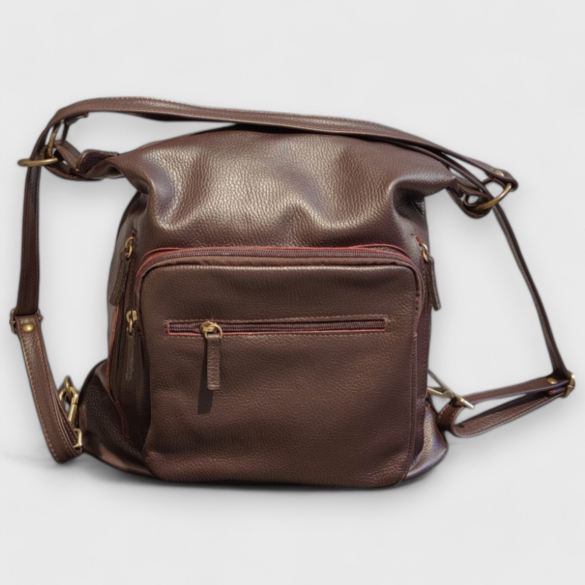 Pelletteria Pelle Nuda Milano, Vera pelle, Artigianato italiano, borsa donna, Borsa zaino 2024 viola