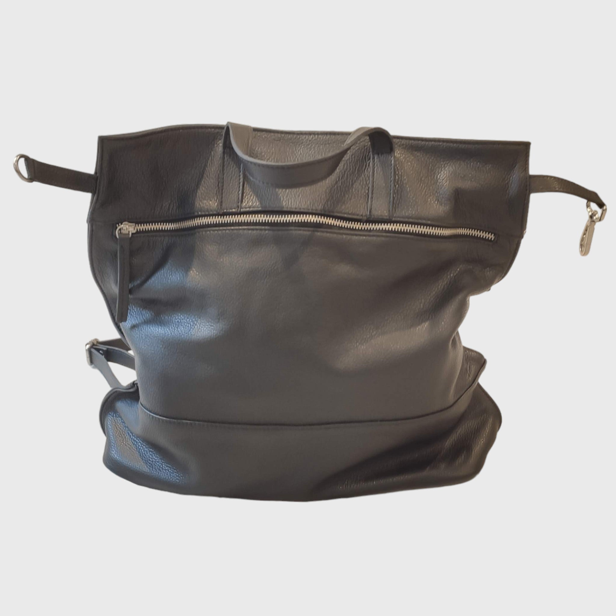 Pelletteria Pelle Nuda Milano, Zaino Angoli, vera pelle, borsa donna, artigianato italiano