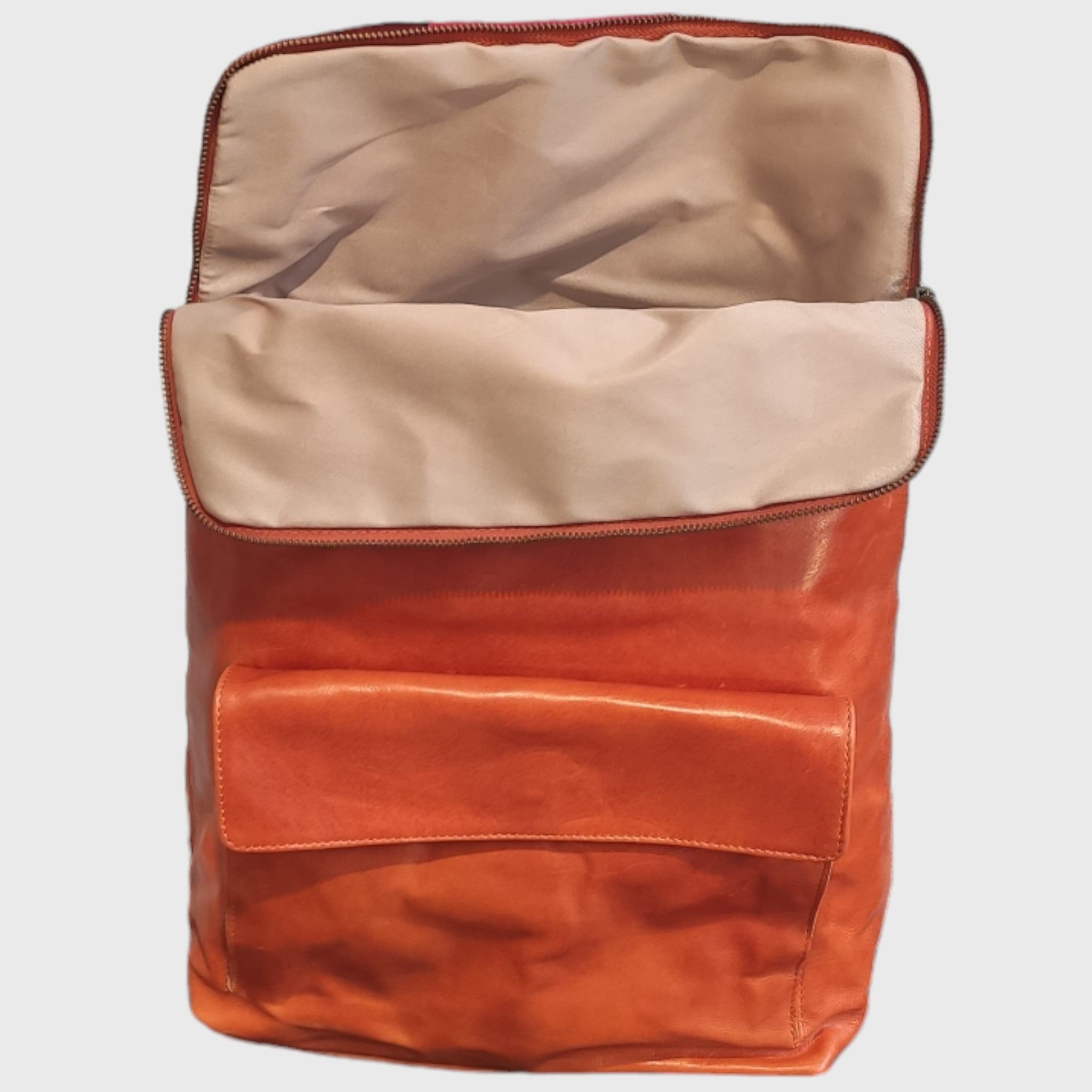 Pelletteria Pelle Nuda Milano, Vera pelle, zaino donna uomo, artigianato italiano