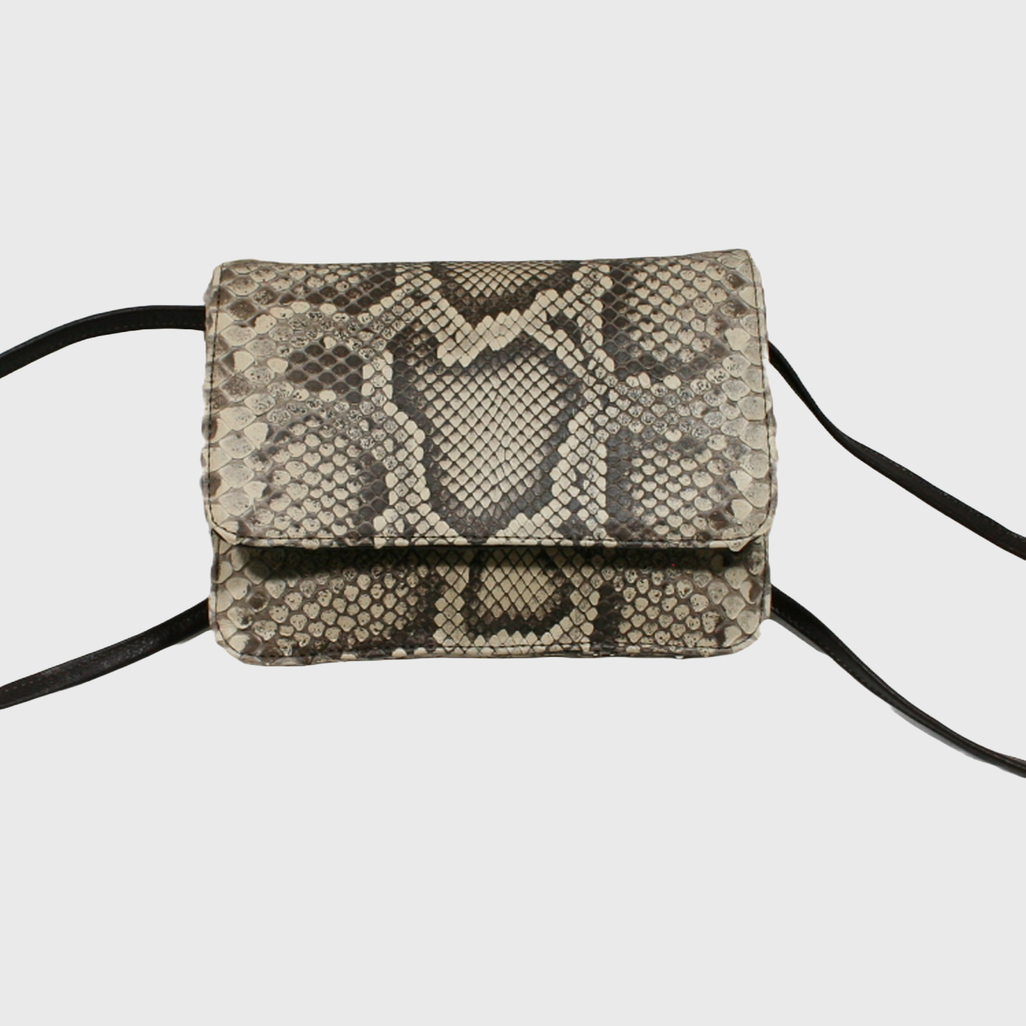 Borsa donna, borsa in pelle, vera pelle, tre soffietti pitone, artigianato italiano, Pelle Nuda