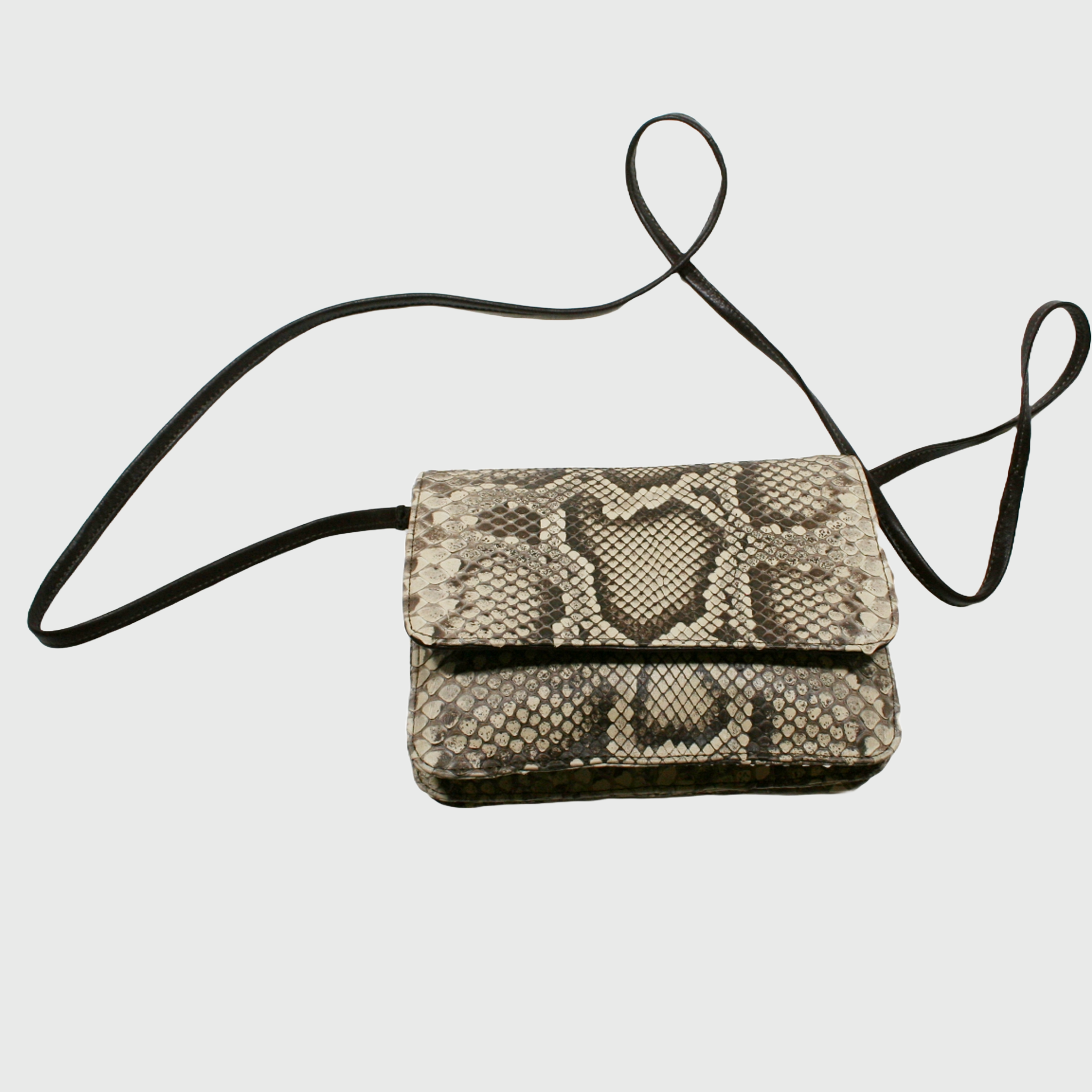 Borsa donna, borsa in pelle, vera pelle, tre soffietti pitone, artigianato italiano, Pelle Nuda