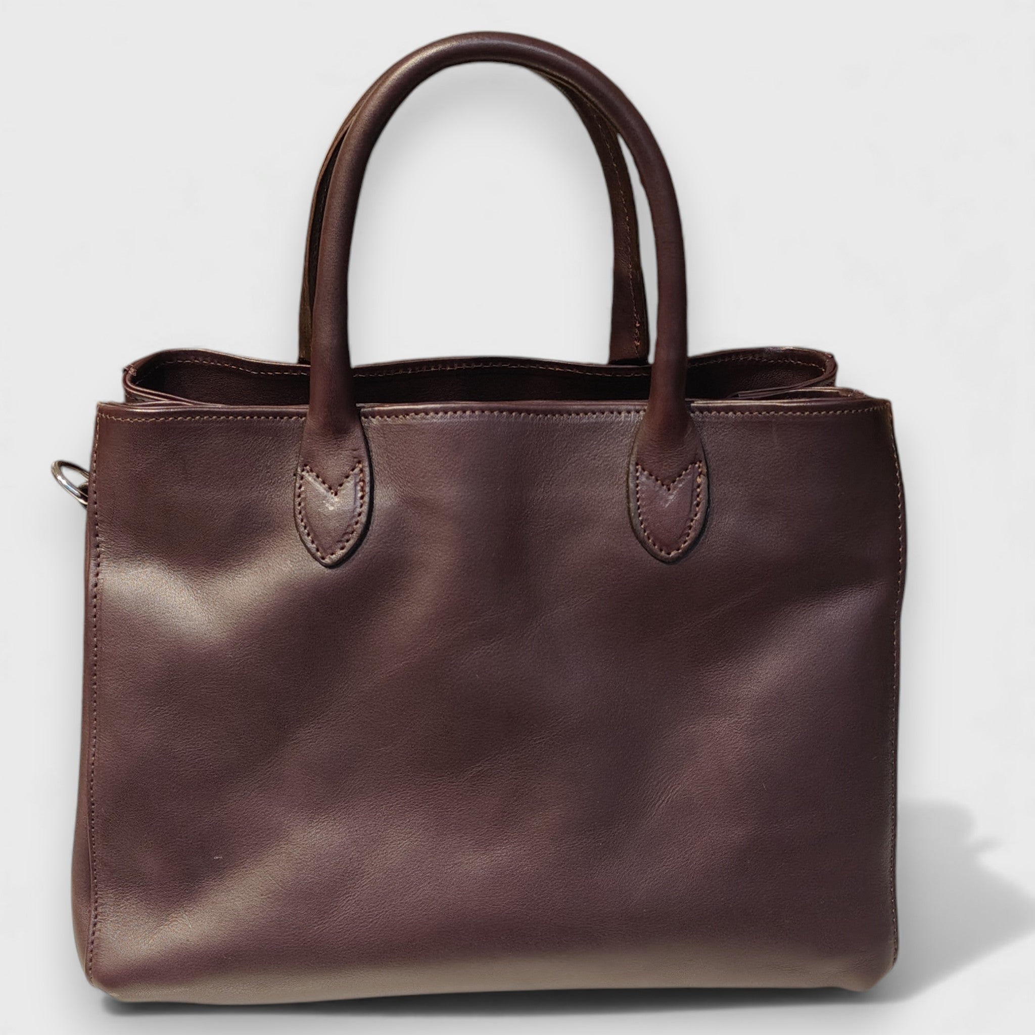 Pelletteria Pelle Nuda Milano, Artigianato italiano, Vera pelle, Negozio borse donna, 3 zip vinaccia