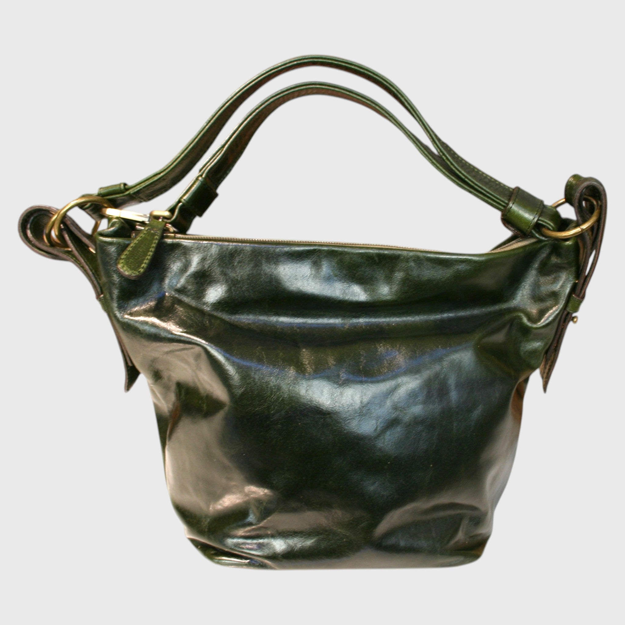 Pelletteria Pelle Nuda Milano, Artigianato Italiano, Vera Pelle, Negozio borse donna, Alessandra verde
