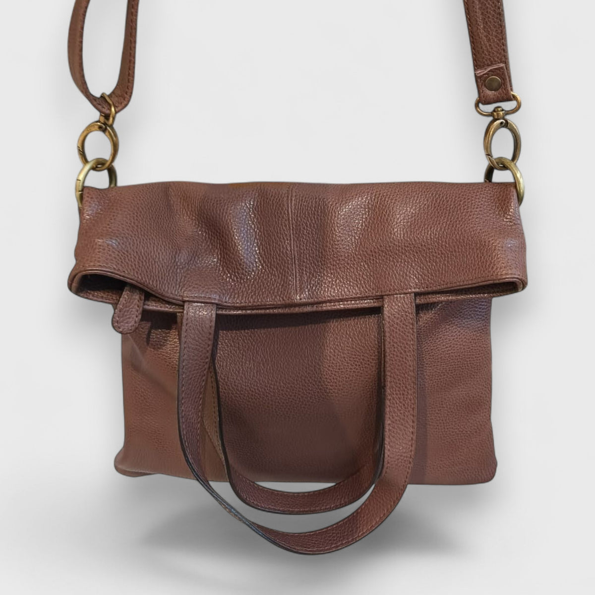 Pelletteria Pelle Nuda Milano, Vera pelle Italiana, Negozio borse donna, Alice marrone