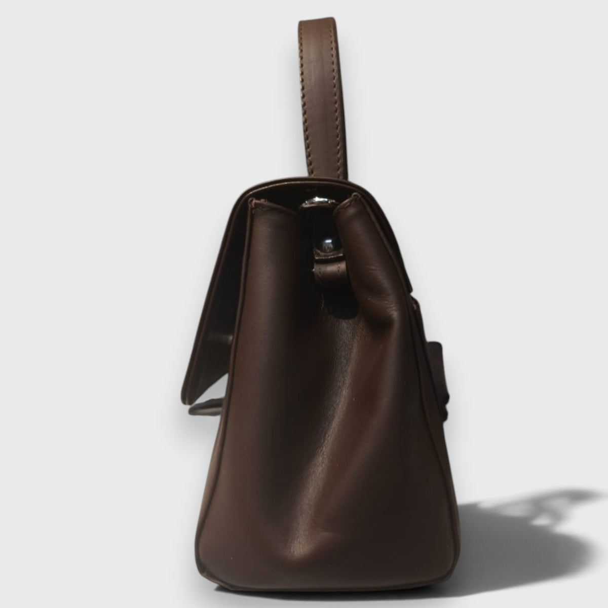 Pelletteria Pelle Nuda Milano, vera pelle italiana, Negozio borse donna, Amor marrone scuro