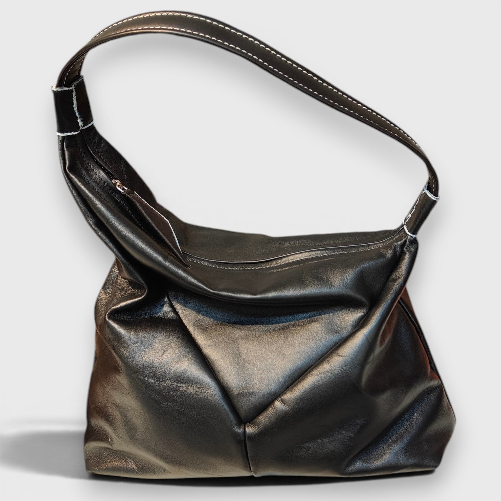 Pelletteria Pelle Nuda Milano, Vera pelle italiana, Negozio borse donna, Arisa piccola nero