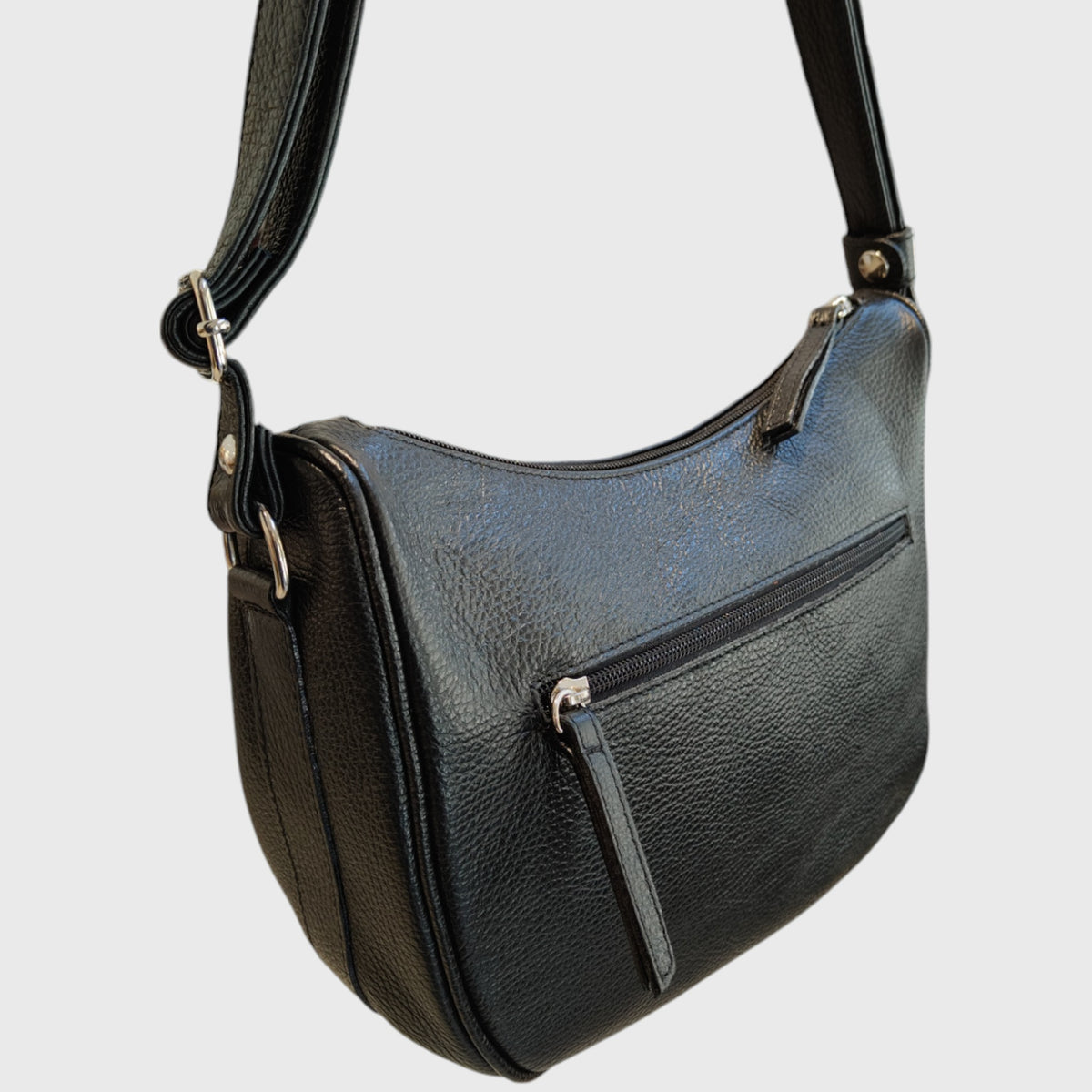 Pelletteria Pelle Nuda Milano, Artigianato italiano, vera pelle, borsa donna, Aurora nero