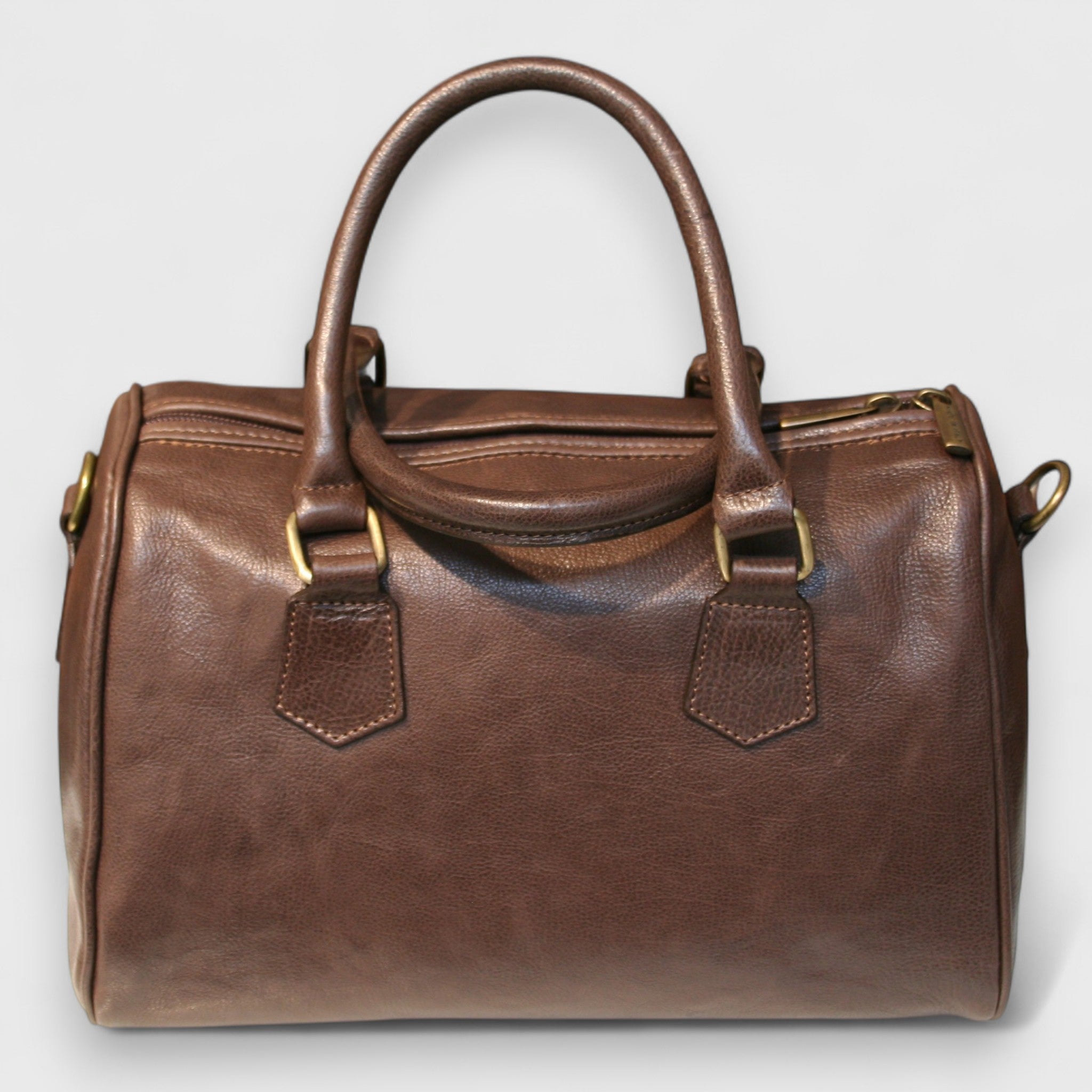 Pelletteria Pelle Nuda Milano, Artigianato Italiano, Vera pelle, Negozio borse donna, Baule medio marrone