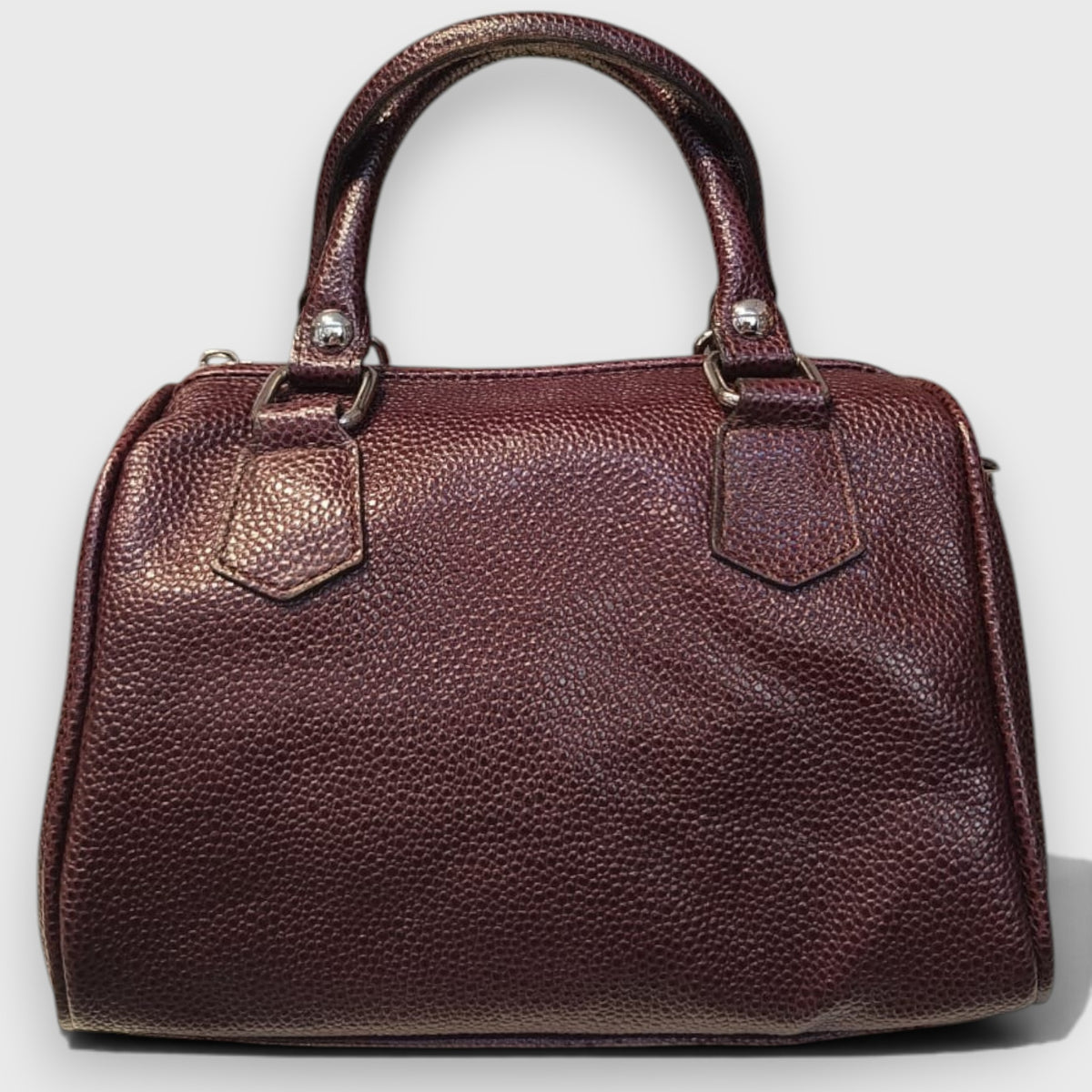 Pelletteria Pelle Nuda Milano, Vera pelle Italiana, Negozio borse donna, Bauletto mini bordeaux
