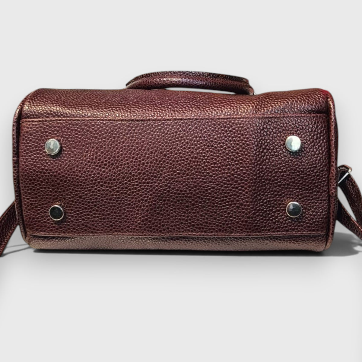 Pelletteria Pelle Nuda Milano, Vera pelle Italiana, Negozio borse donna, Bauletto mini bordeaux