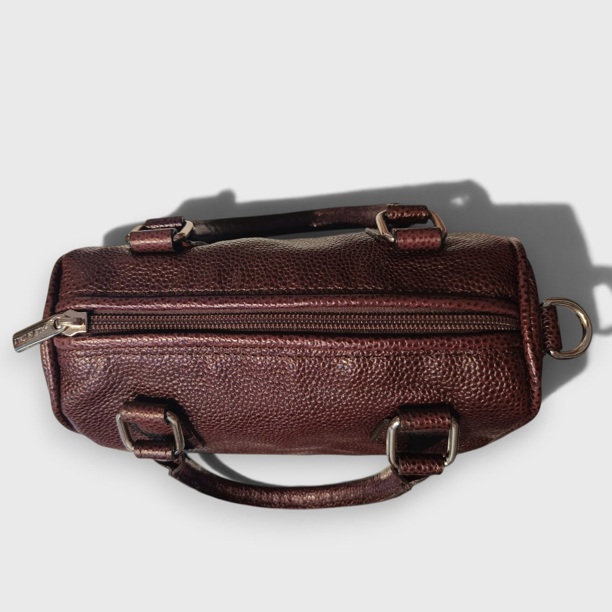 Pelletteria Pelle Nuda Milano, Vera pelle Italiana, Negozio borse donna, Bauletto mini bordeaux