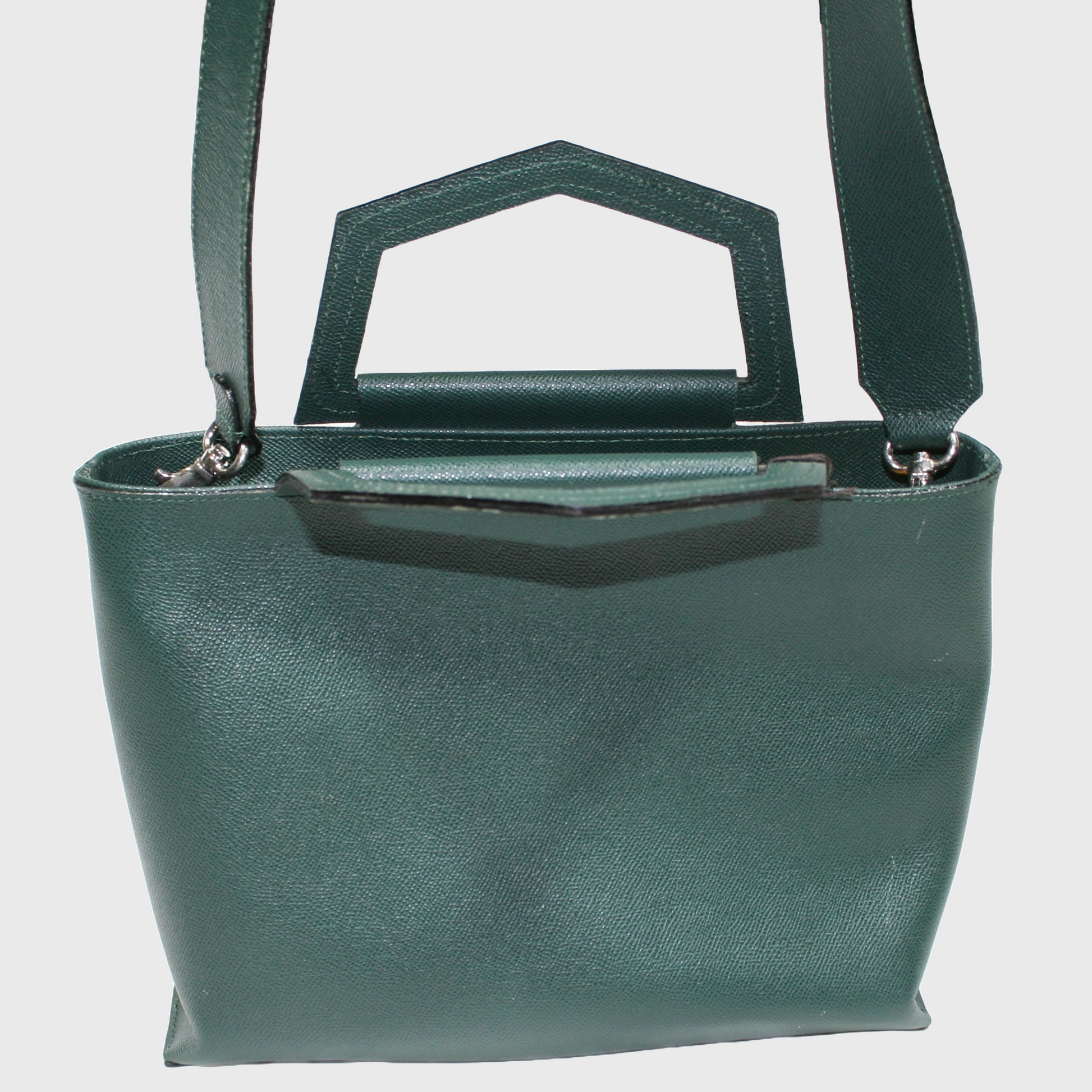 Borsa sales pelle verde