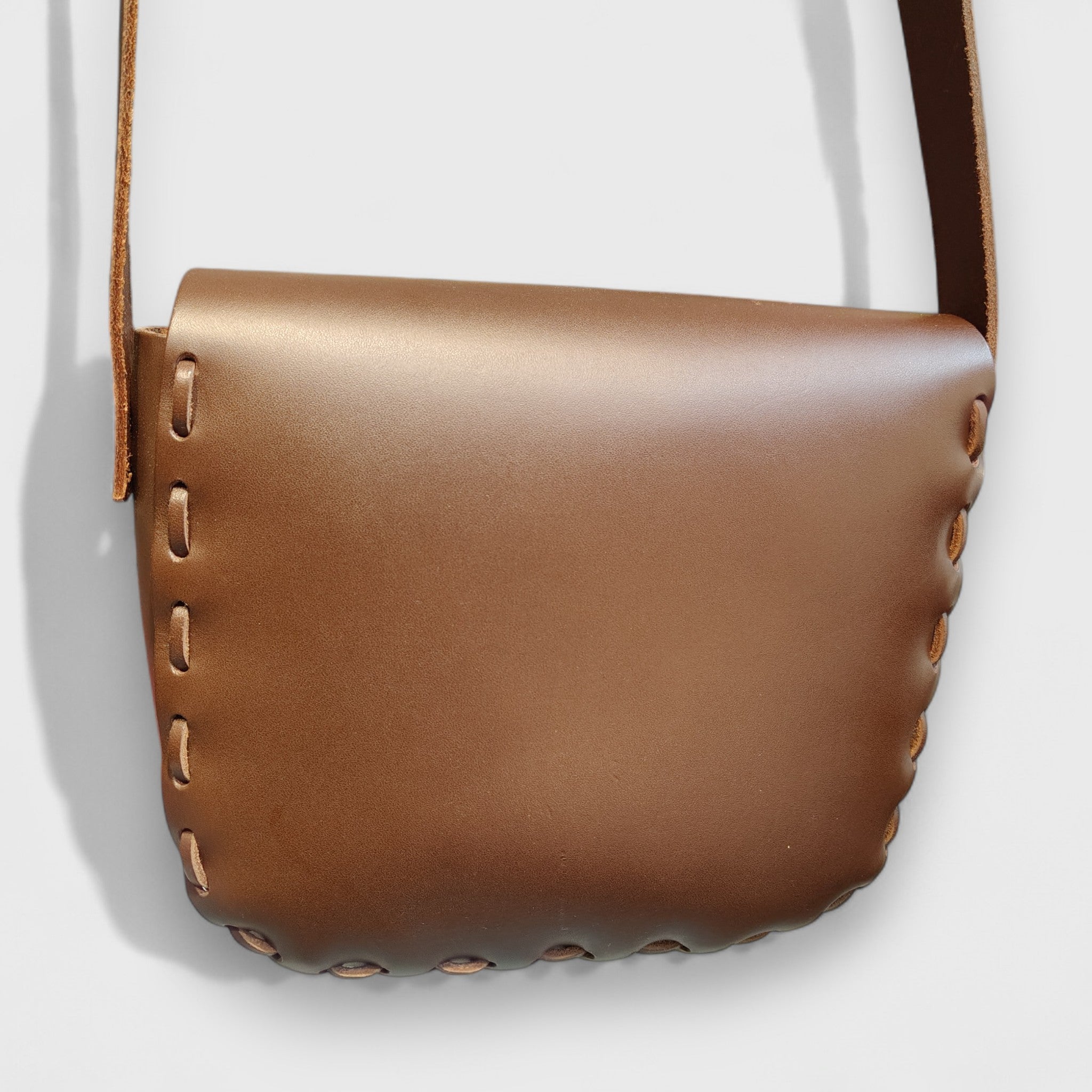 Pelletteria Pelle Nuda Milano, Artigianato italiano, Vera pelle, Borse donna, Bomboniera media marrone
