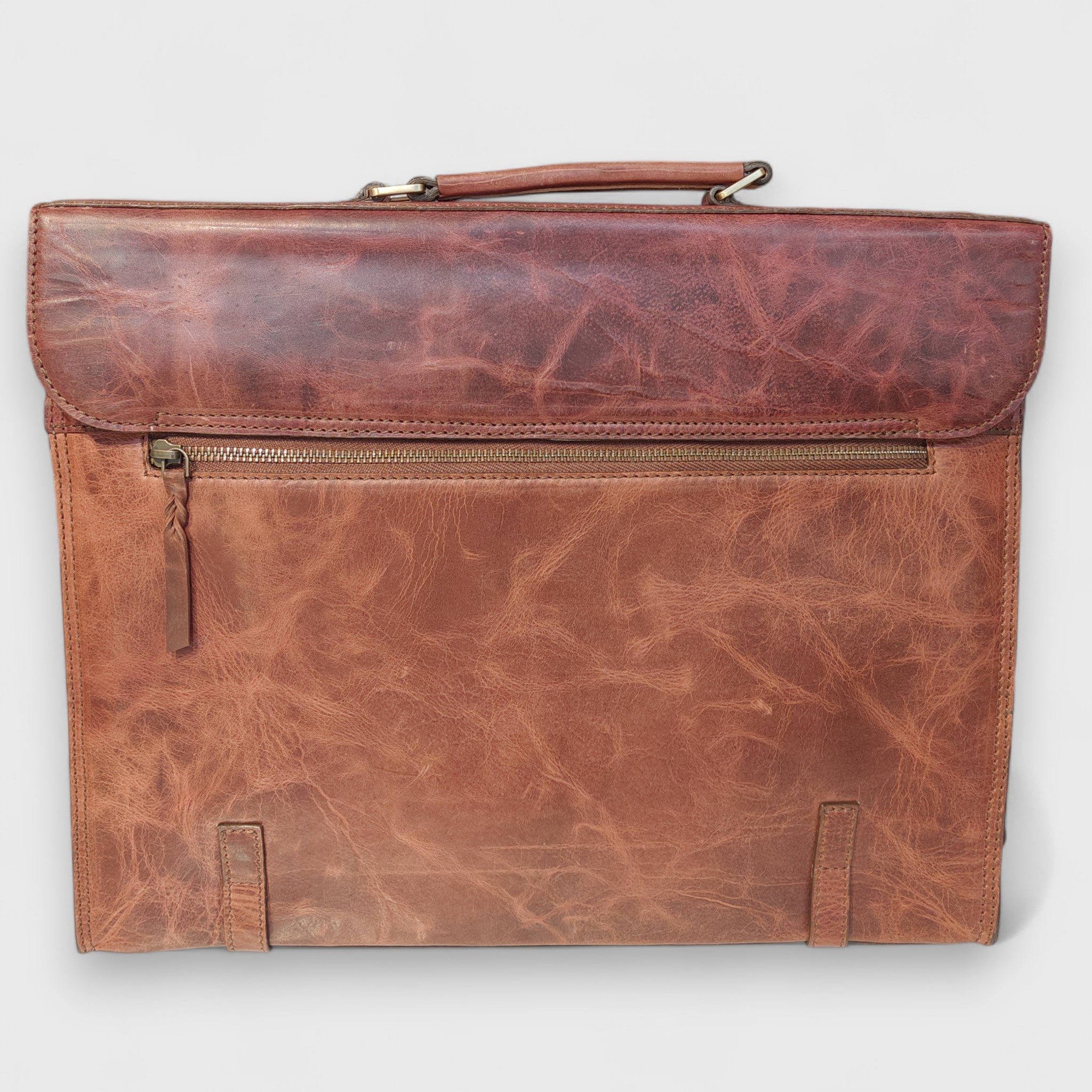 Pelletteria Pelle Nuda Milano, Artigianato Italiano, Vera pelle, Negozio borse donna uomo, Cartella professionale marrone