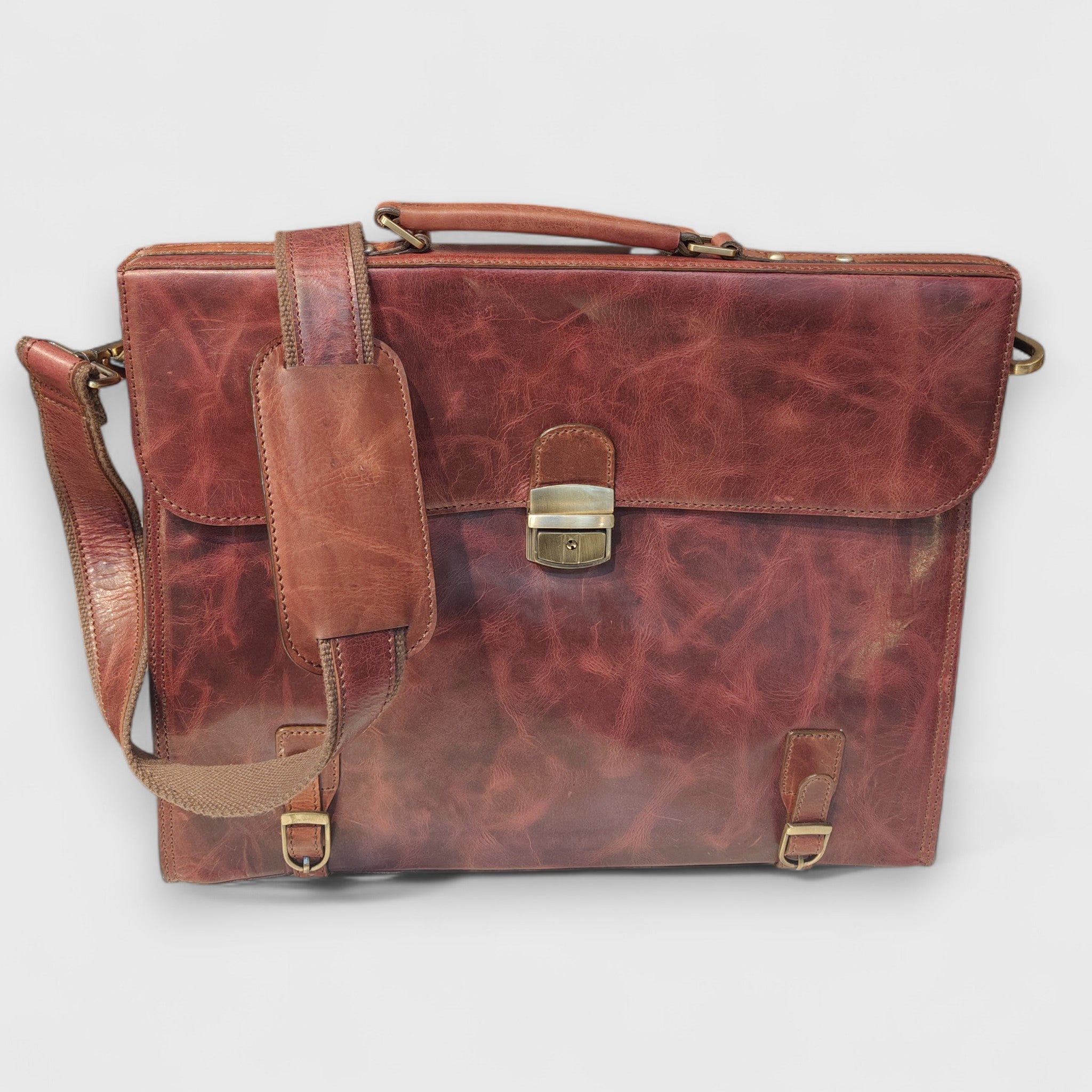 Pelletteria Pelle Nuda Milano, Artigianato Italiano, Vera pelle, Negozio borse donna uomo, Cartella professionale marrone