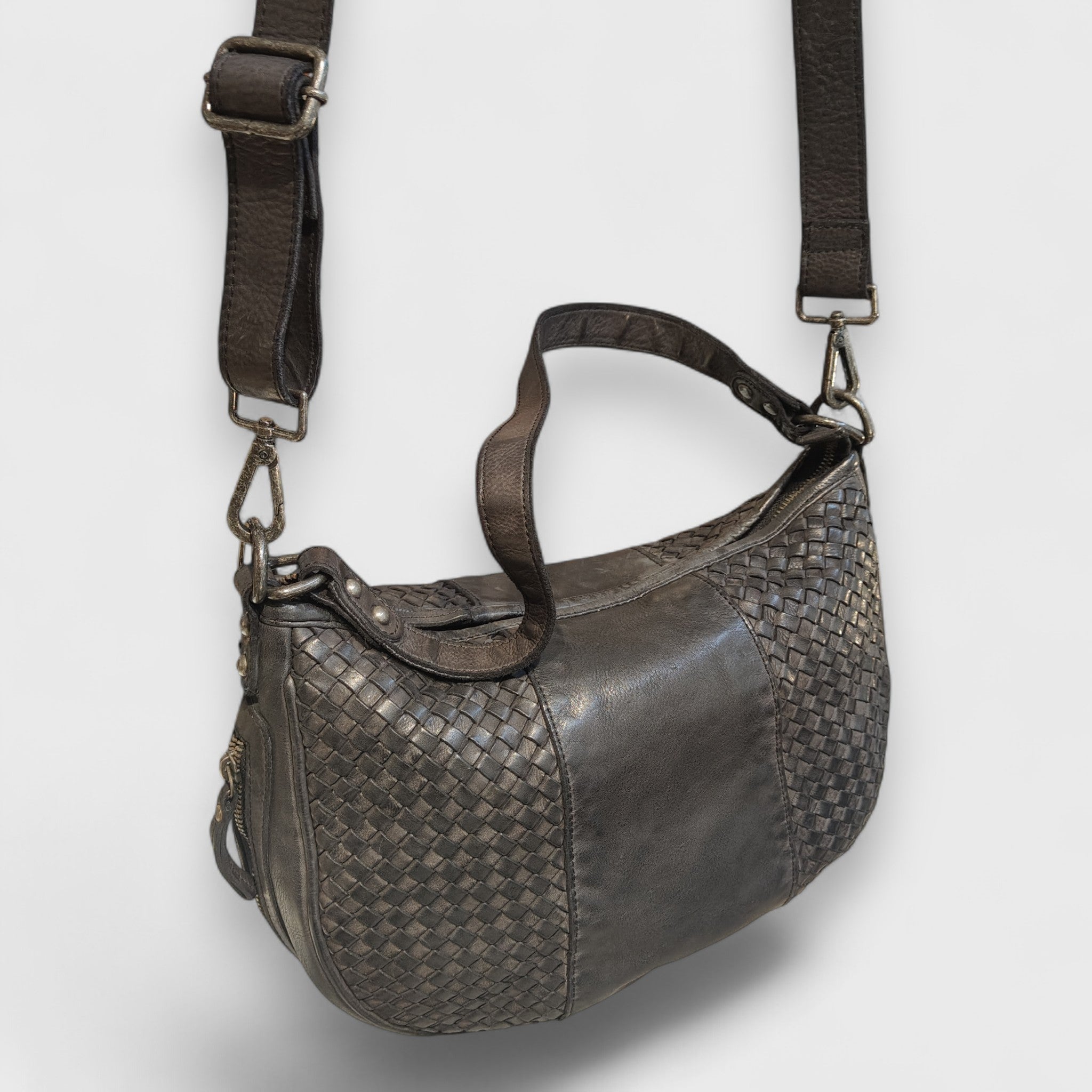 Pelletteria Pelle Nuda Milano, Artigianato Italiano, Vera pelle, Negozio borse donna, Corinna nero