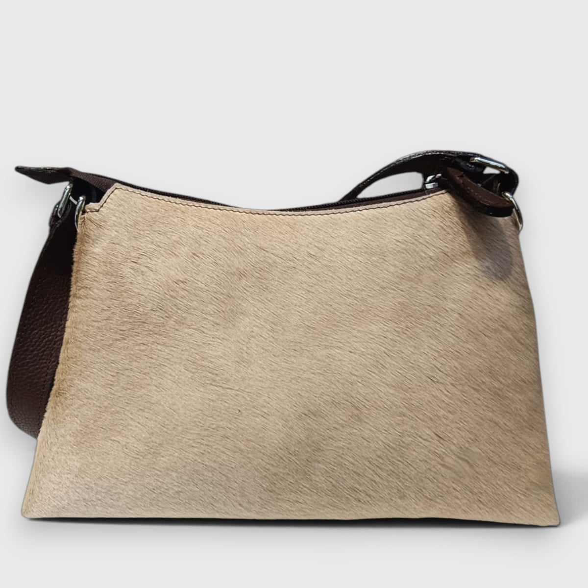 Pelletteria Pelle Nuda Milano, Vera pelle Italiana, Negozio borse donna, Dalila cavallino beige