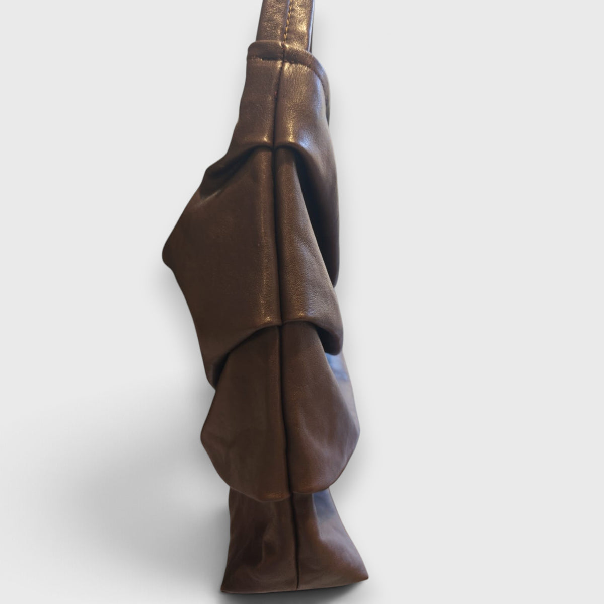 Pelletteria Pelle Nuda Milano, Vera pelle Italiana, Negozio borse donna, Elettra marrone