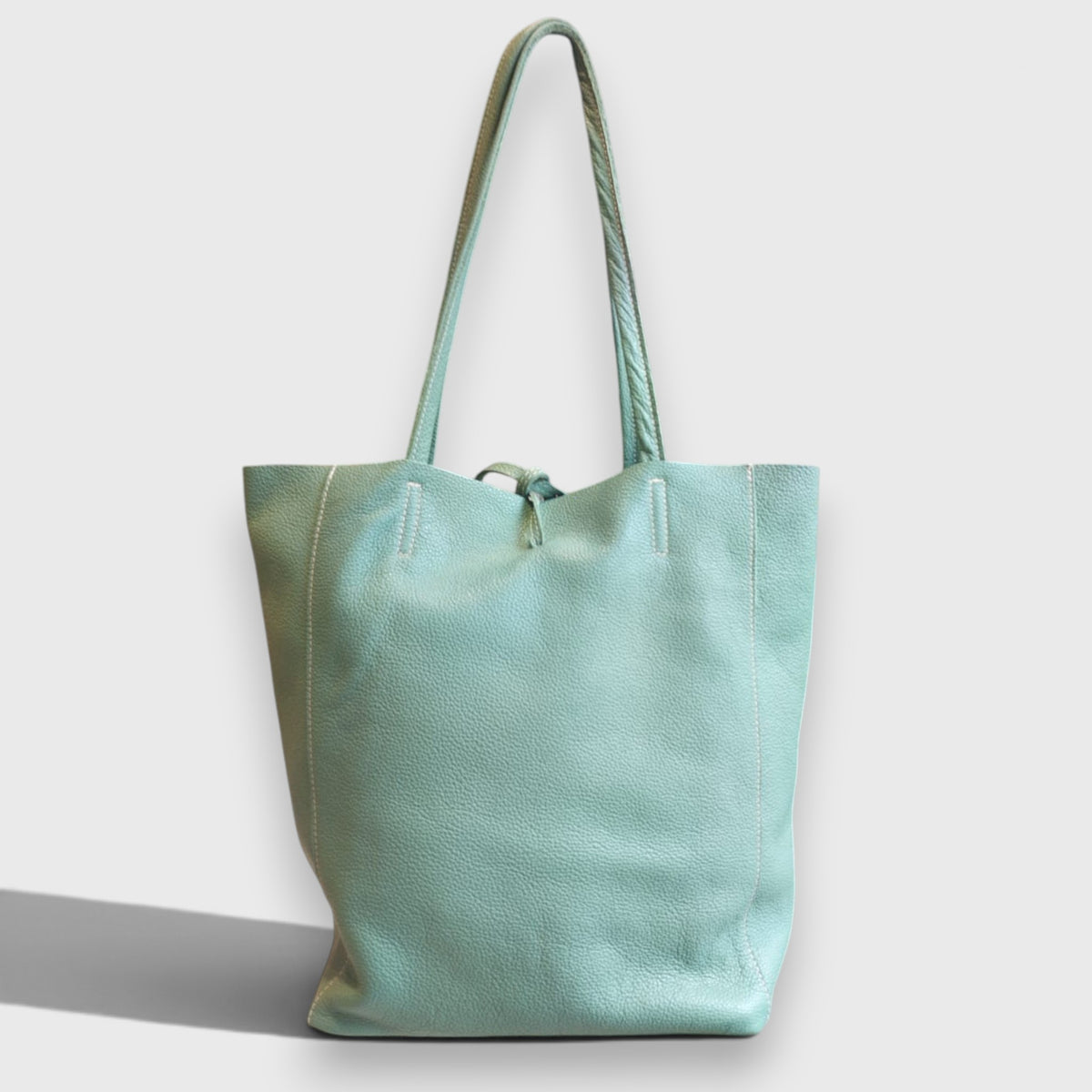 Pelletteria Pelle Nuda Milano, vera pelle italiana, Negozio borse donna, Giulia verde