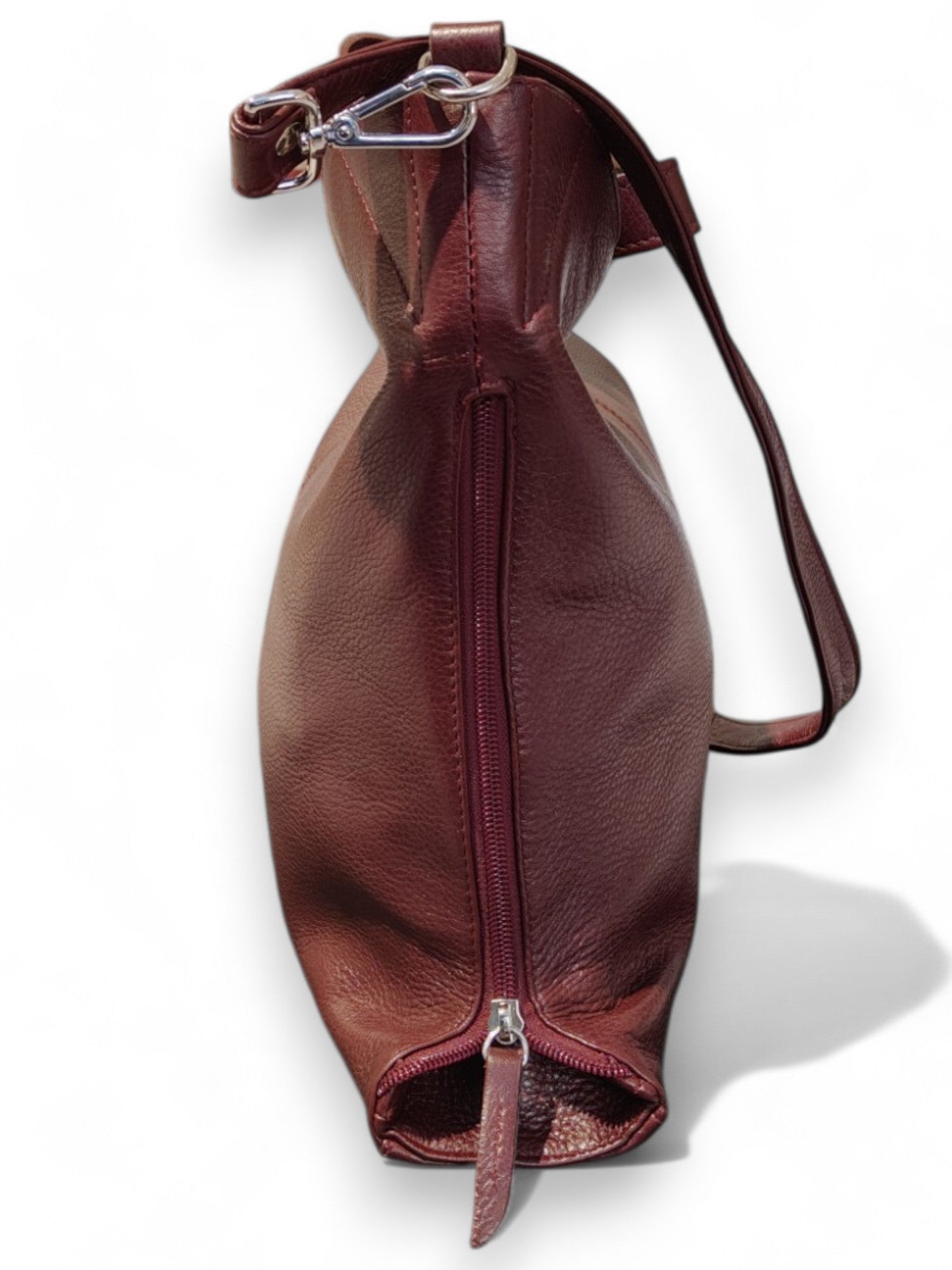Pelletteria Pelle Nuda Milano, Artigianato Italiano, borsa donna, vera pelle, Greta borgogna