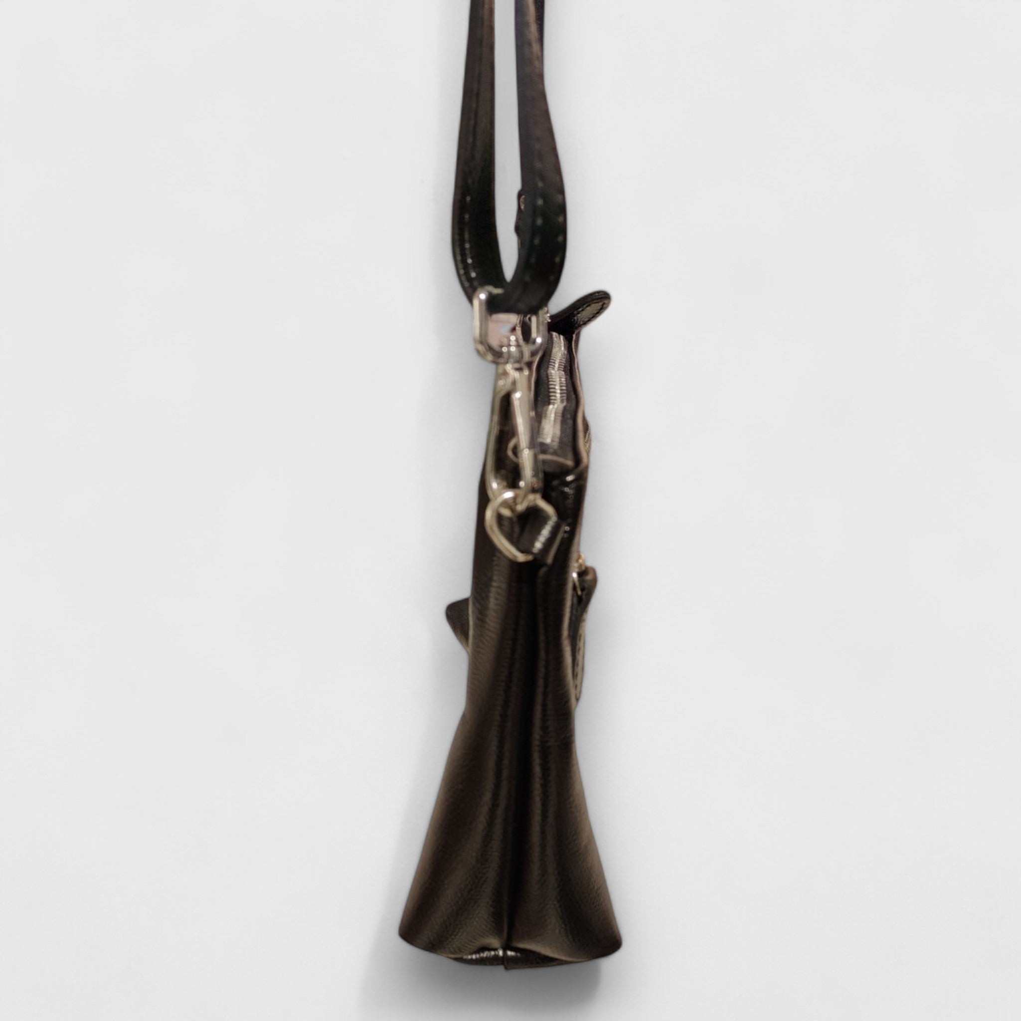 Pelletteria Pelle Nuda Milano, Artigianato Italiano, Vera pelle, Borsa donna, Martina nero