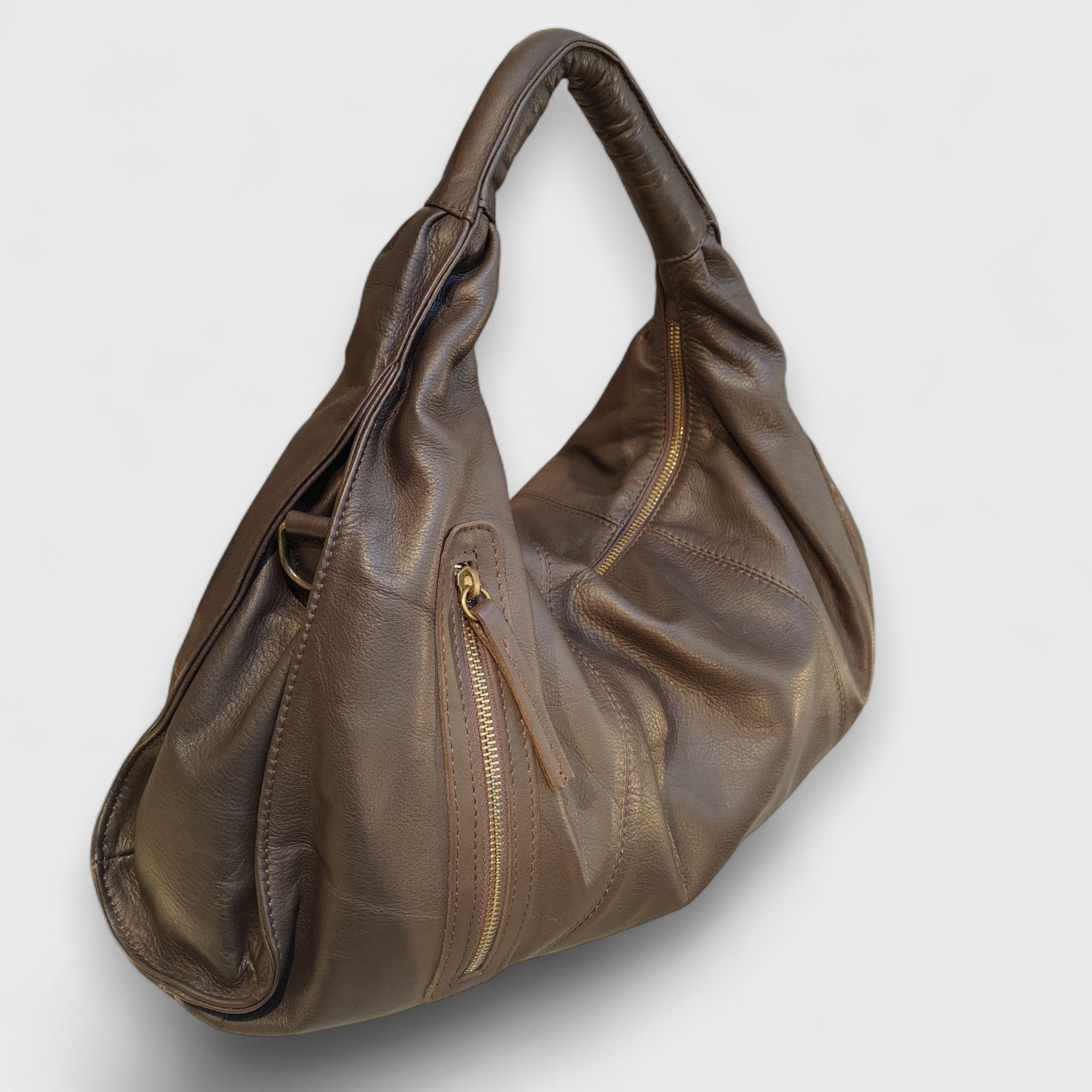 Pelletteria Pelle Nuda Milano, Artigianato Italiano, Vera pelle, Negozio borse donna, Melisa marrone