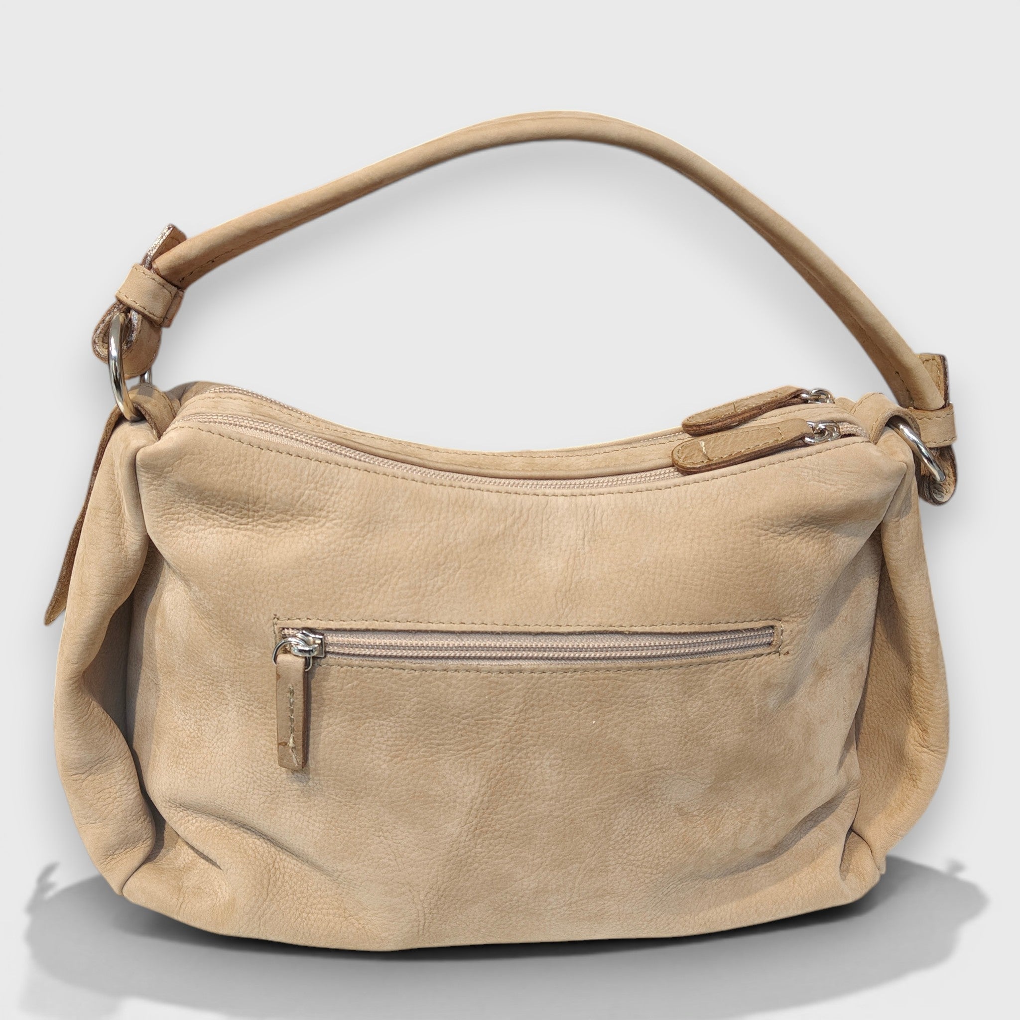 Pelletteria Pelle Nuda Milano, Vera pelle italiana, Negozio borse donna, Patty nabuk beige