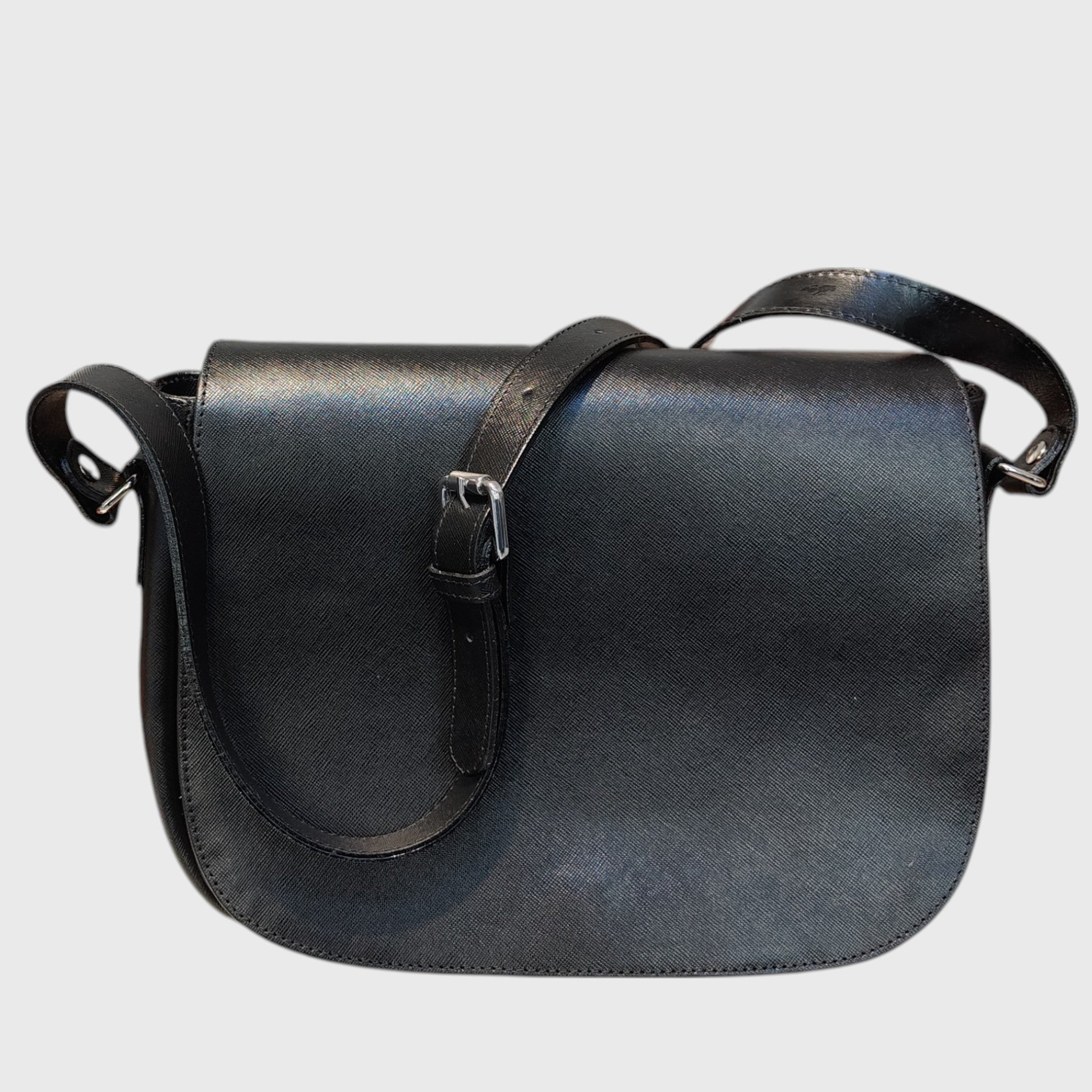 Pelletteria Pelle Nuda Milano, Artigianato Italiano, Vera pelle, Negozio borse donna, Tolfa Grande nero