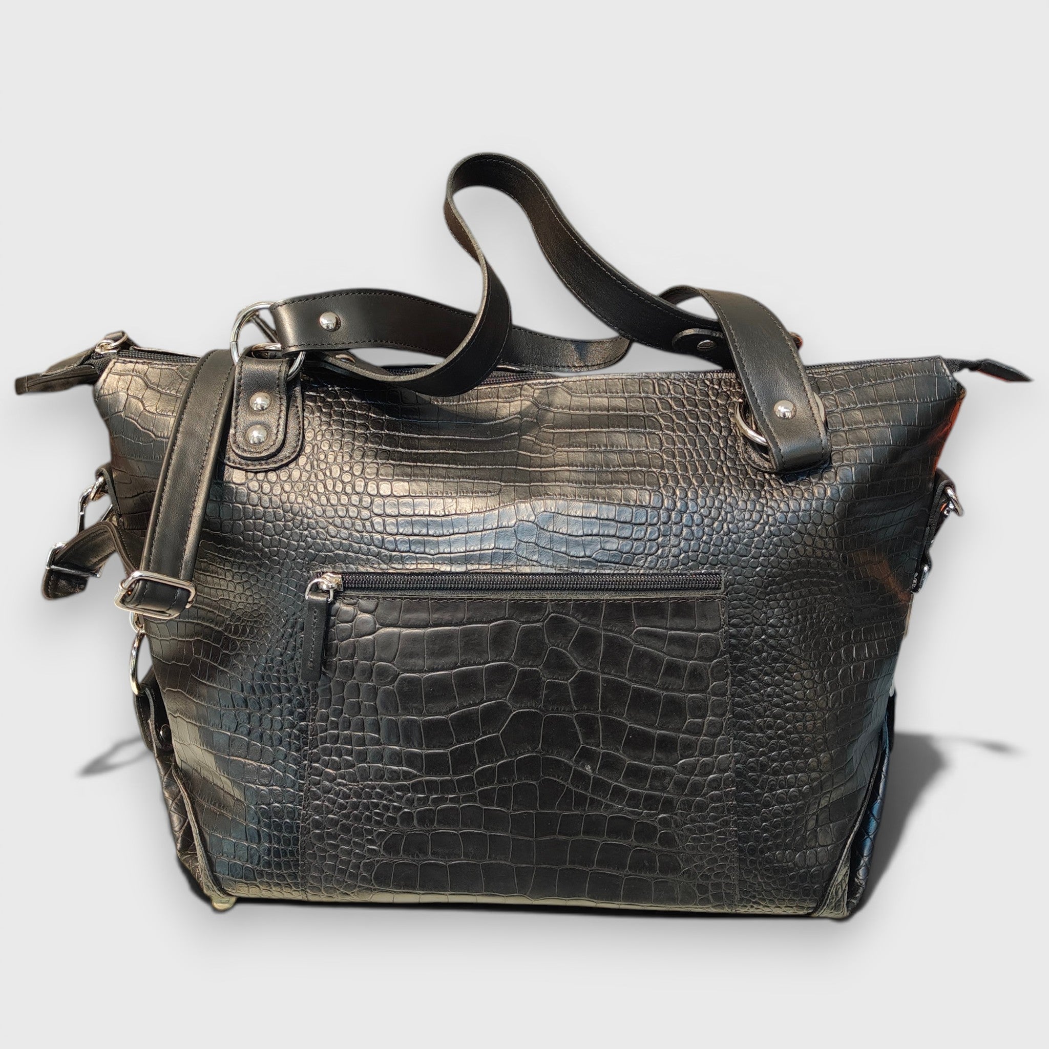 Pelletteria Pelle Nuda Milano, Vera pelle italiana, Negozio borse donna, Torino nero cocco